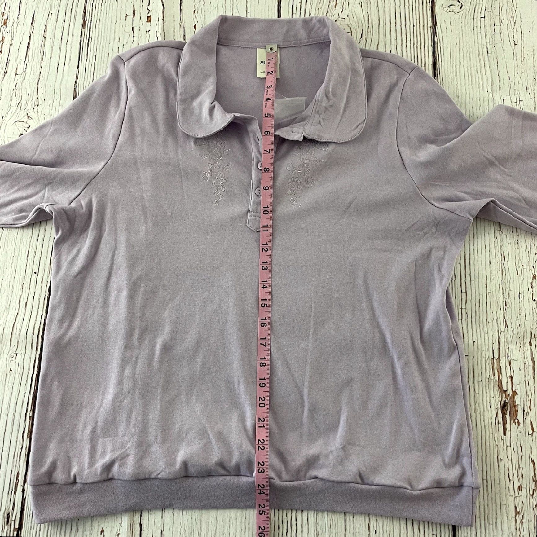 Blair VINTAGE Blair Embroidered Pullover Long Sleeve Top Women Large Purple Blouse Womens Blouse Blair Pullover Embroidered Long Sleeve Purple Large Size L / US 10 / IT 46 - 6 Thumbnail