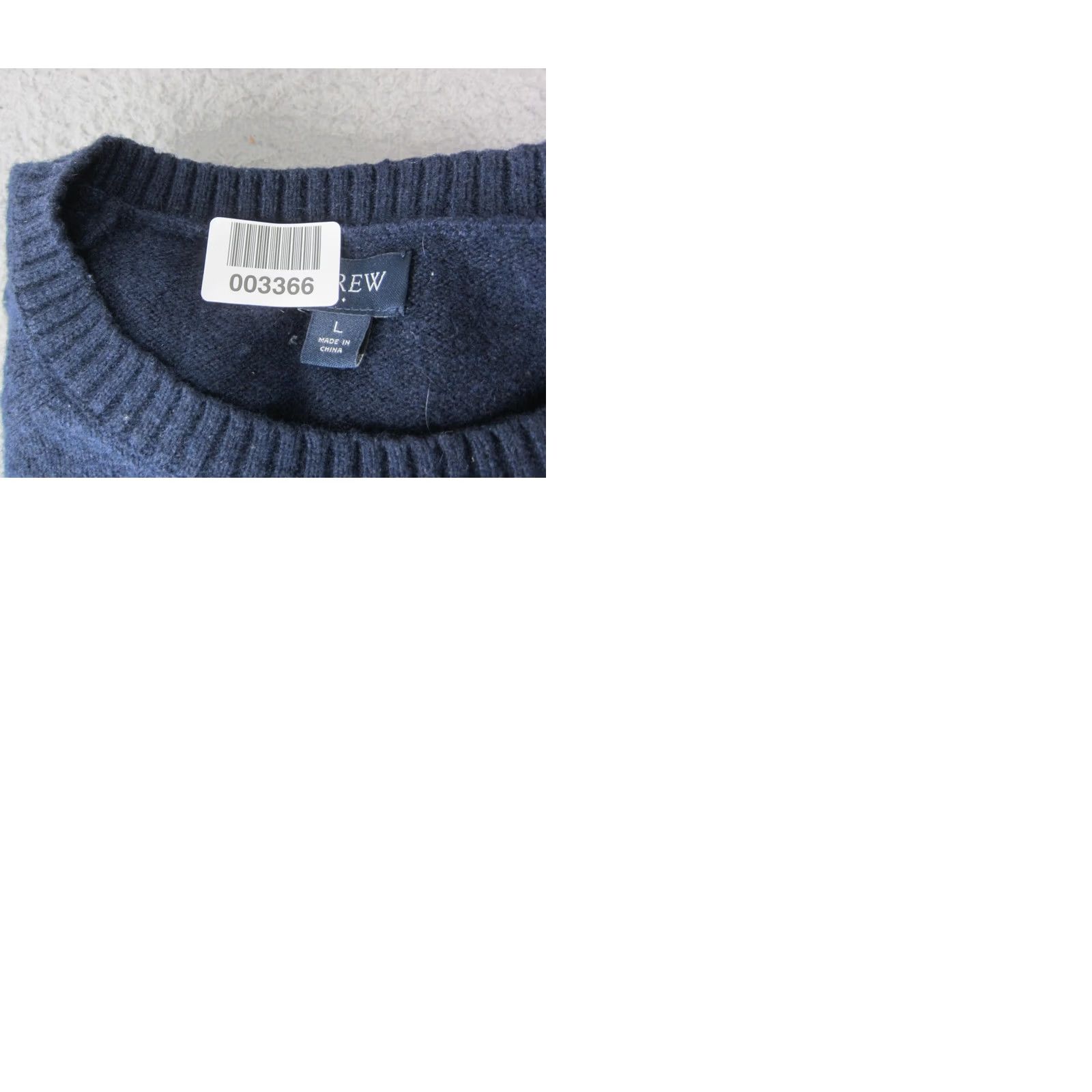J.Crew J.CREW Sweater Shirt Mens L Blue Crewneck Pullover Wool Knit 90s Classic Vintage Not N/A Size US L / EU 52-54 / 3 - 9 Thumbnail