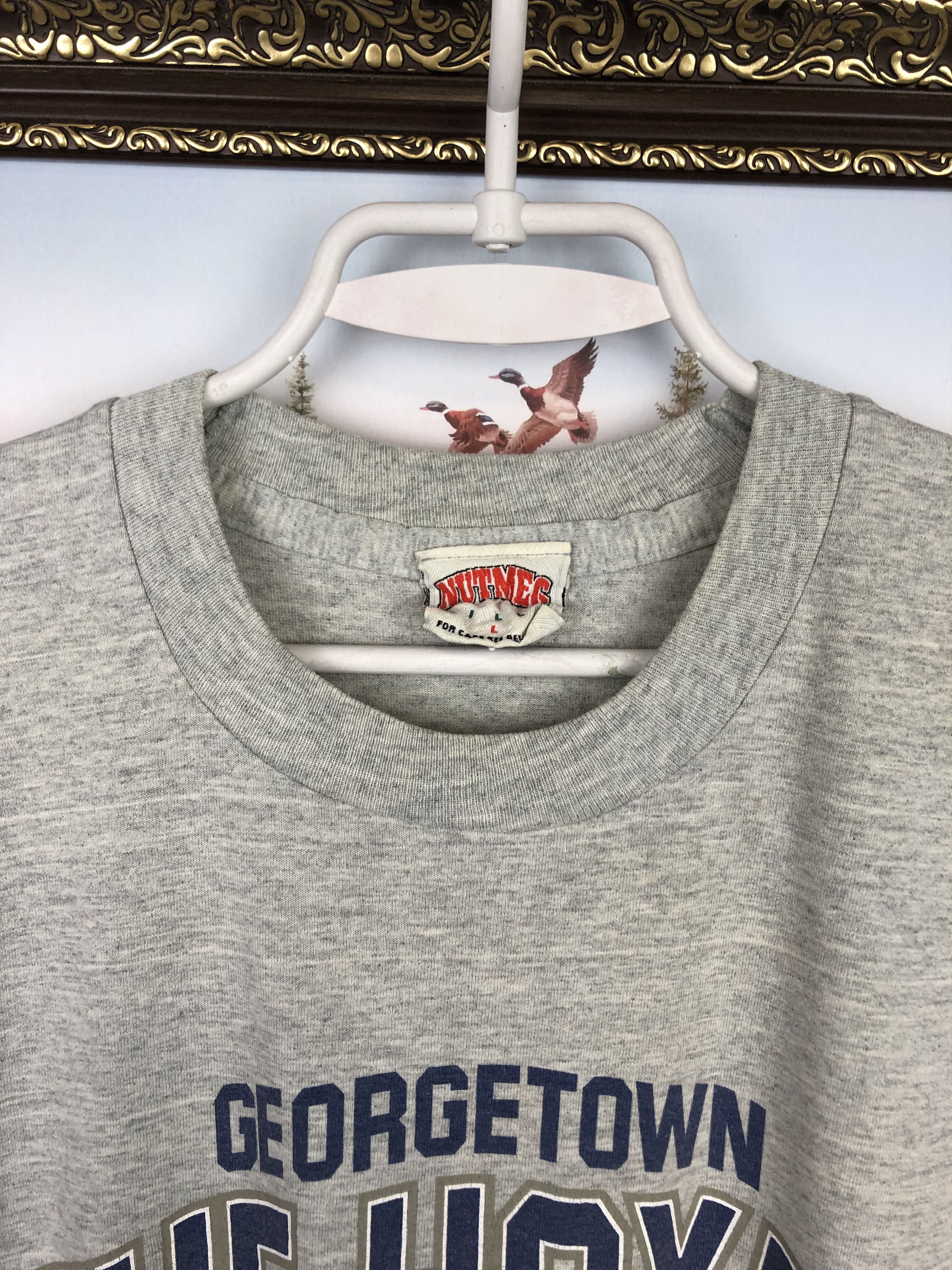 Nutmeg Vintage 90's Nutmeg Georgetown Hoyas Shirt Tee University Size US L / EU 52-54 / 3 - 6 Thumbnail