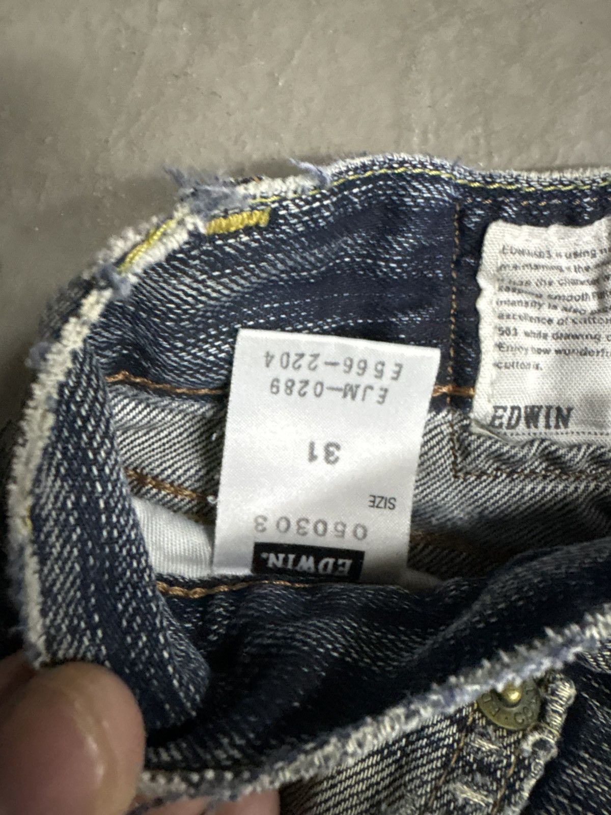 Hedi Slimane Edwin 503 Balenciaga Destroyed Rusty Wash Distressed Jeans. Size US 31 - 10 Thumbnail