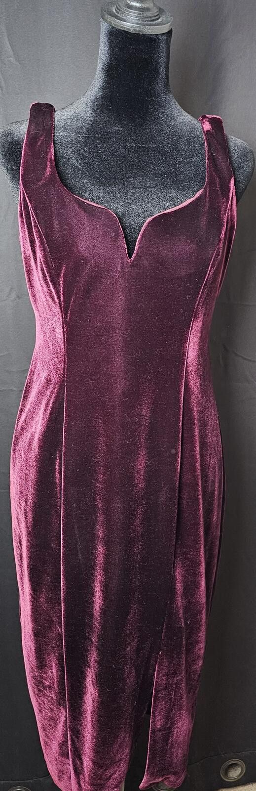 Other Donna Morgan Dress Burgandy Womens Size 6 Velvet Cocktail Size M / US 6-8 / IT 42-44 - 2 Thumbnail