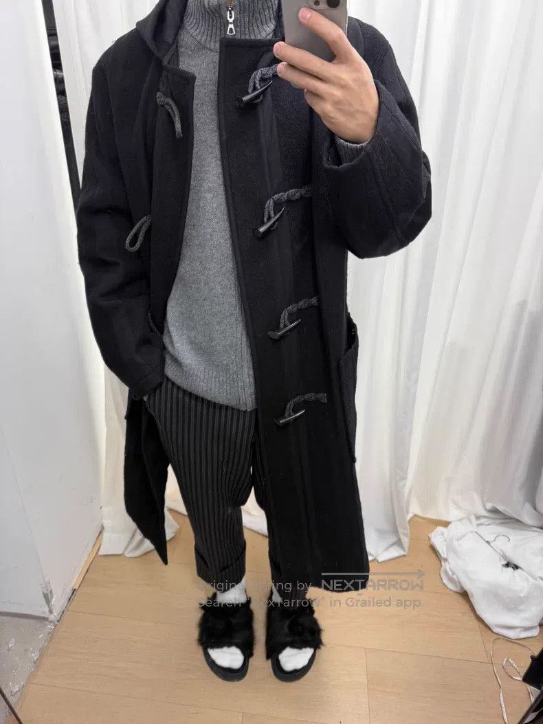 Yohji Yamamoto YOHJI YAMAMOTO Striped patchwork horn-buttoned linen rope Size US M / EU 48-50 / 2 - 8 Thumbnail