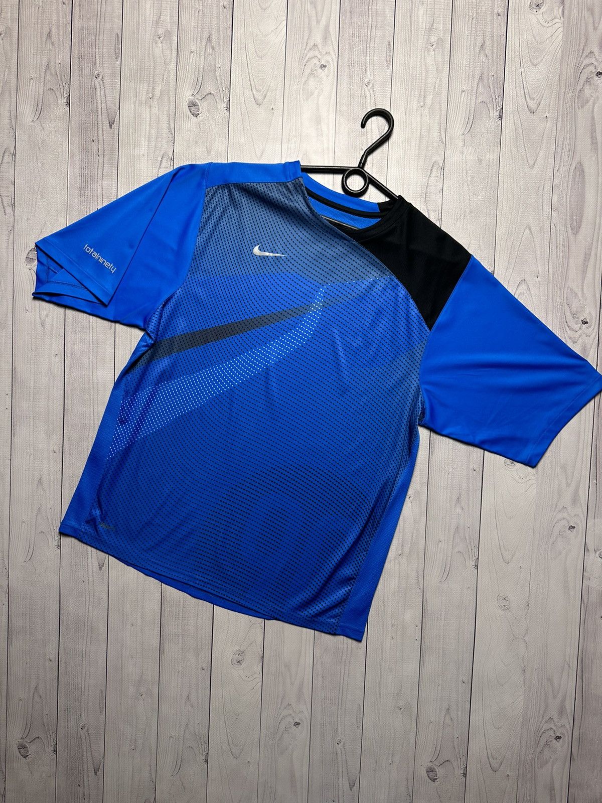Nike × Vintage Vintage Nike Total 90 Soccer tee size M blue rare Size US M / EU 48-50 / 2 - 1 Thumbnail