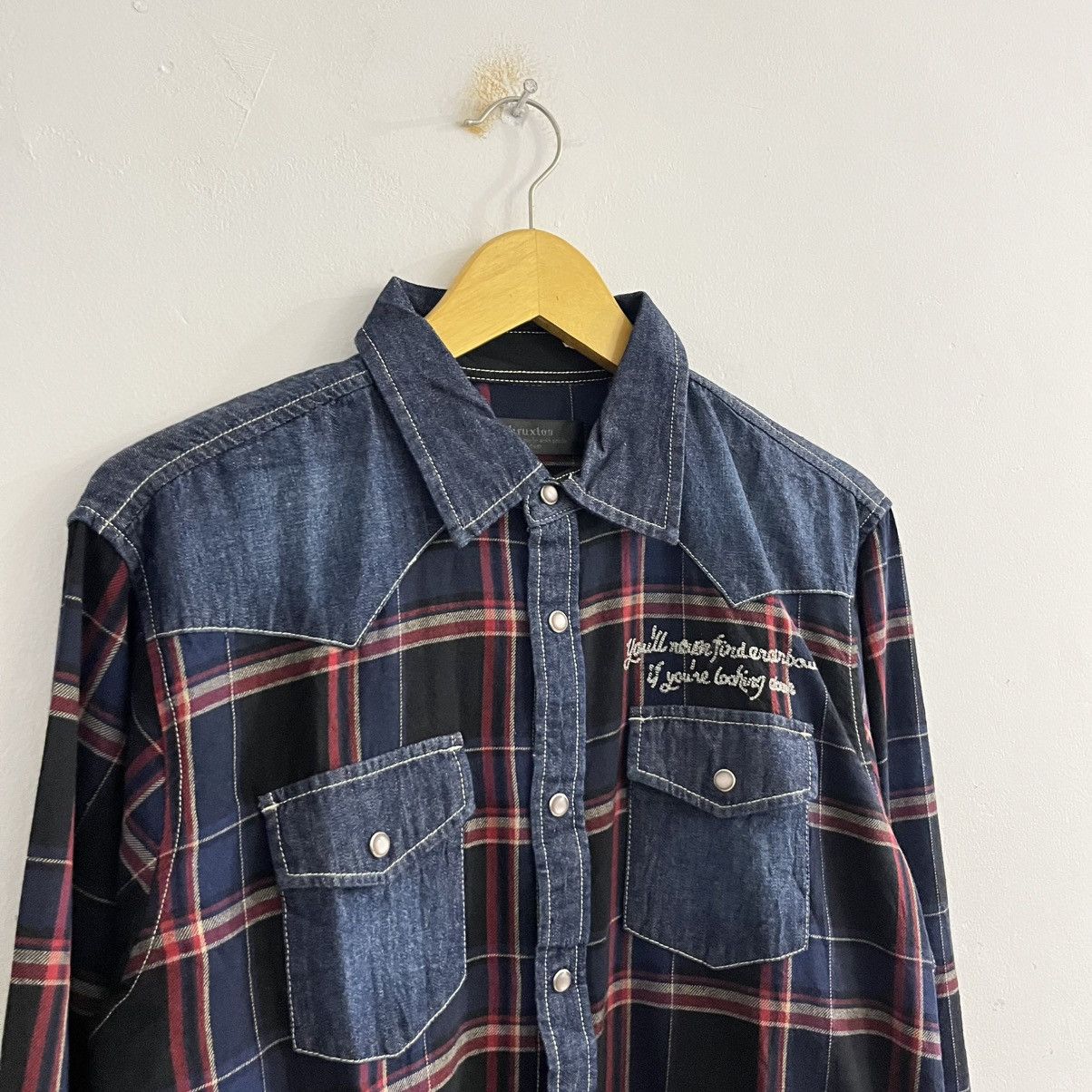 Japanese Brand Thruxton Flannel Western Shirt Size US M / EU 48-50 / 2 - 3 Thumbnail