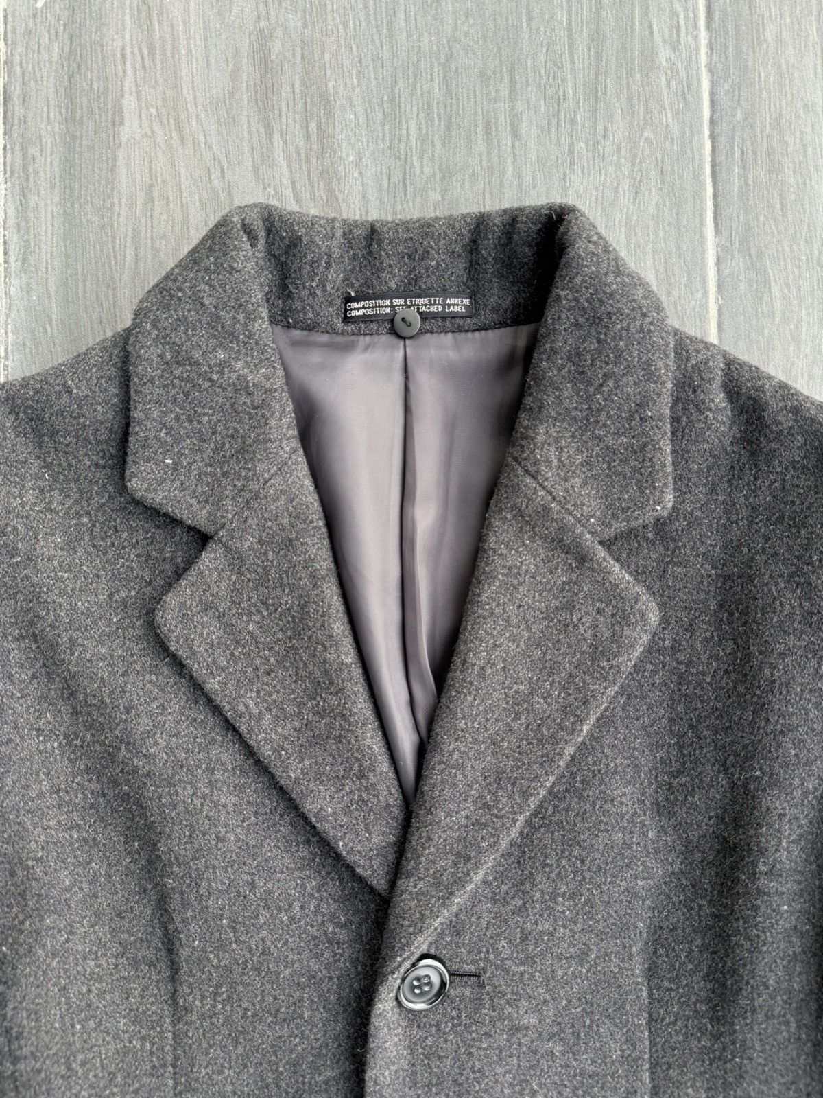 Yohji Yamamoto INÉD by Yohji Yamamoto Salt & Pepper Wool Long Coat Size US S / EU 44-46 / 1 - 3 Thumbnail