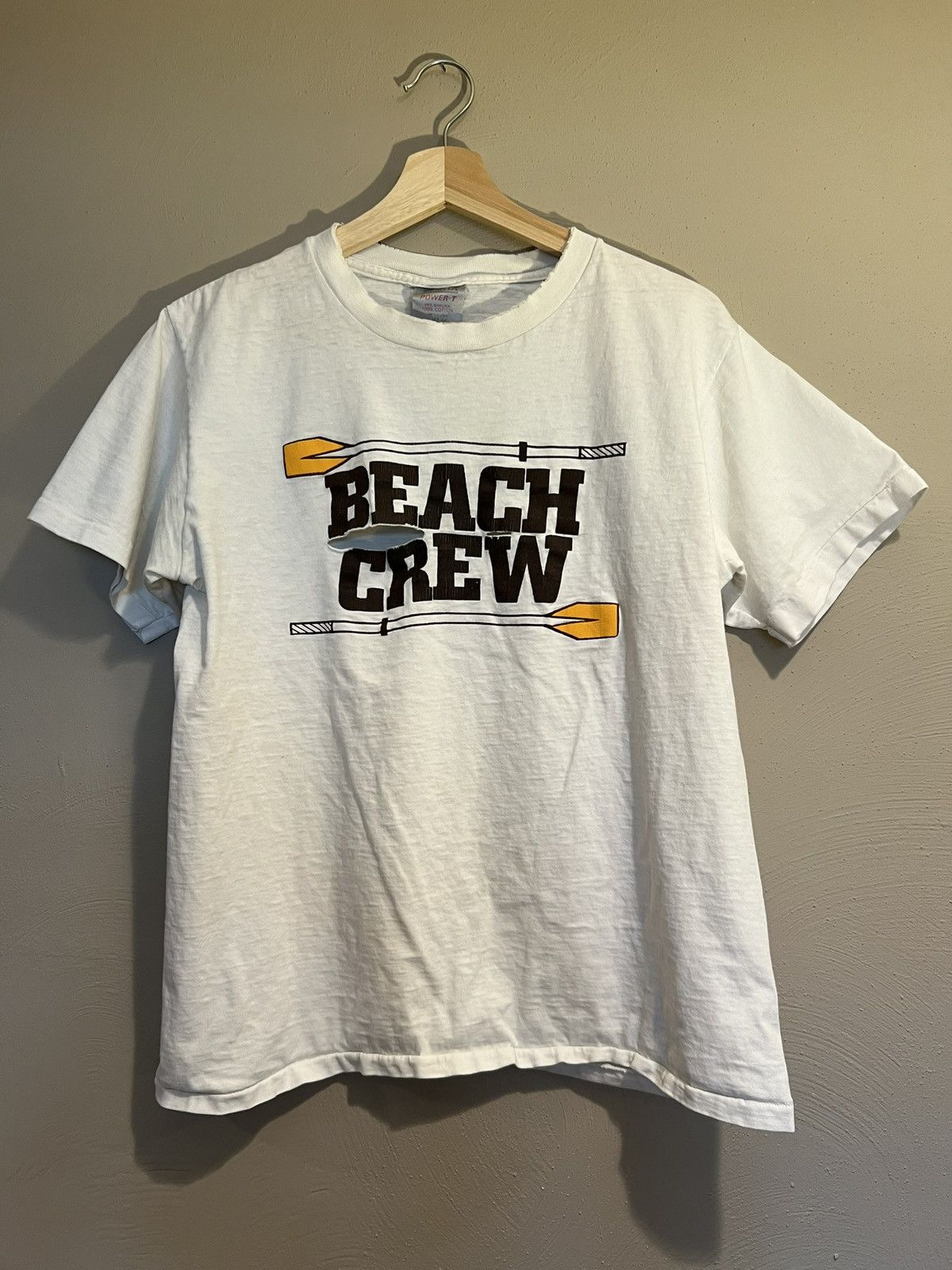 Vintage Oneita Thrashed Beach Crew Size US L / EU 52-54 / 3 - 1 Thumbnail
