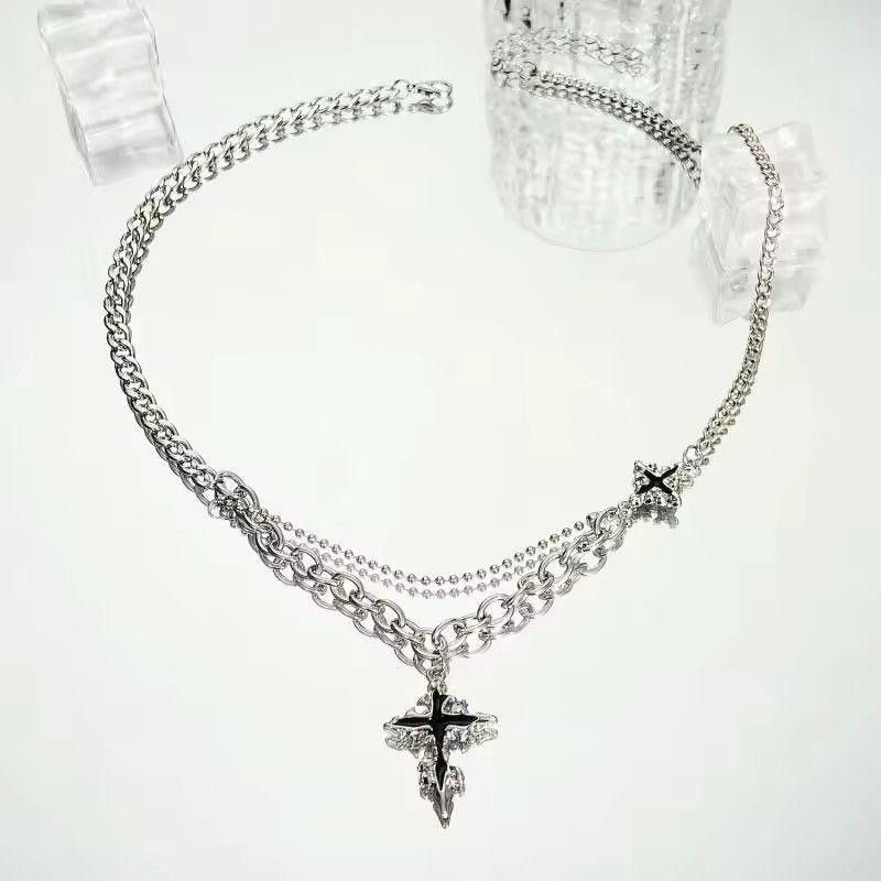 Jewelry Titanium Steel Cross Necklace Size ONE SIZE - 3 Thumbnail