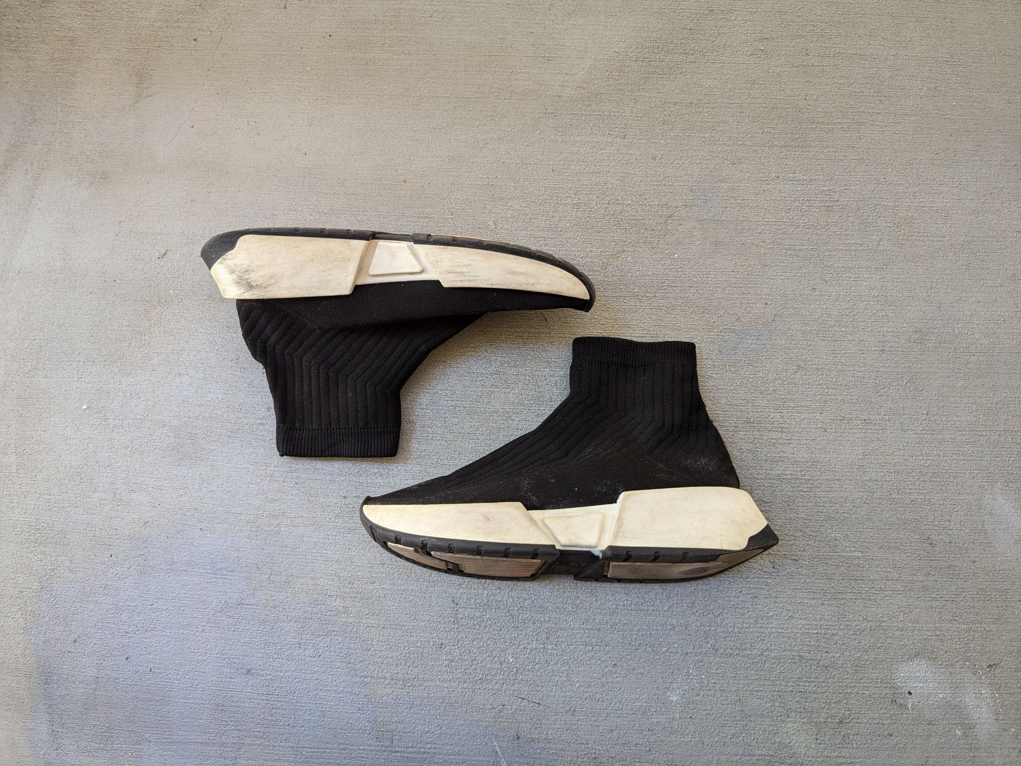 Women Maison Margiela Sock Sneakers Black White 39