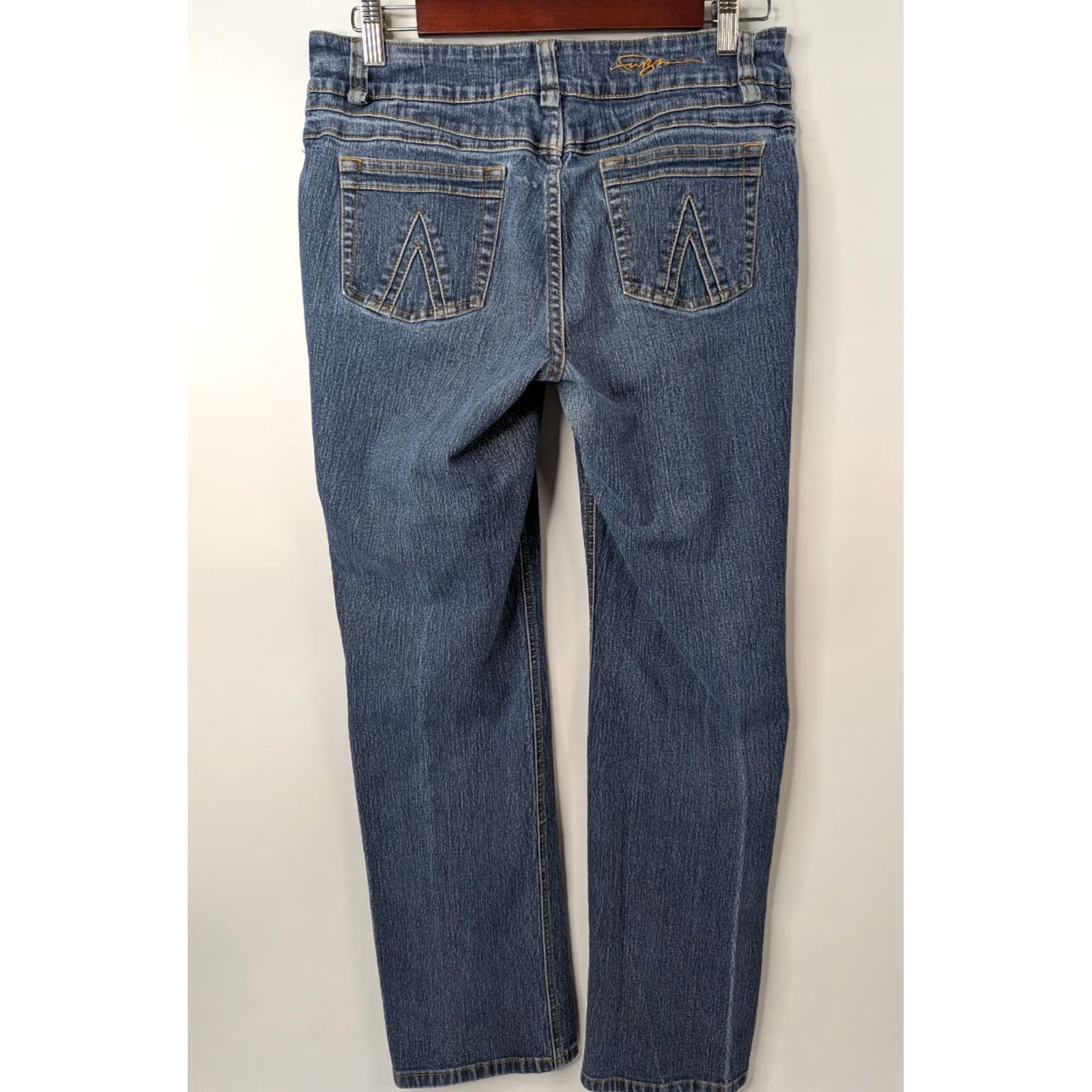 Fubu VINTAGE FUBU Jeans Women Blue 11/12 Size 11/12 5-Pocket Straight Low Rise Denim Cotton Polyester Spandex Jeans Women Size 32" / US 10 / IT 46 - 2 Thumbnail