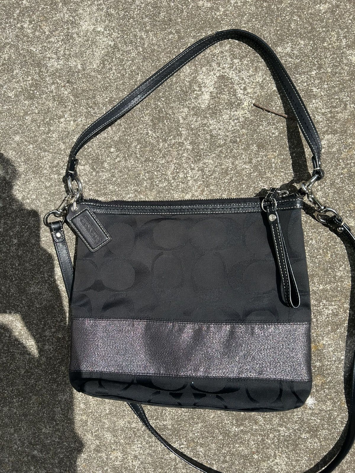 Coach vintage Coach black monogram shoulder / crossbody bag Size ONE SIZE - 2 Thumbnail