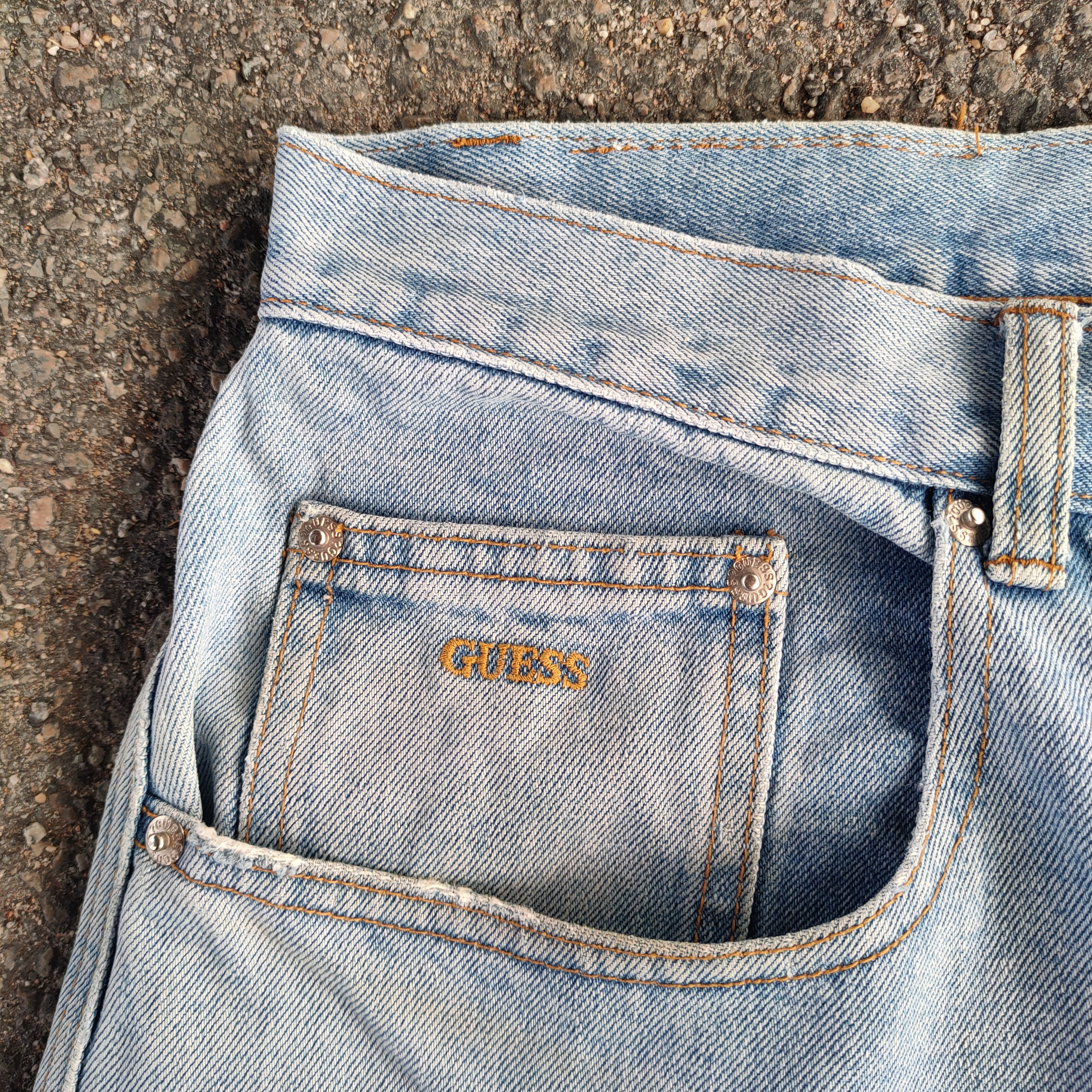 Guess VINTAGE GUESS USA FADED BLUE JEANS DENIM PANTS Size US 36 / EU 52 - 7 Thumbnail