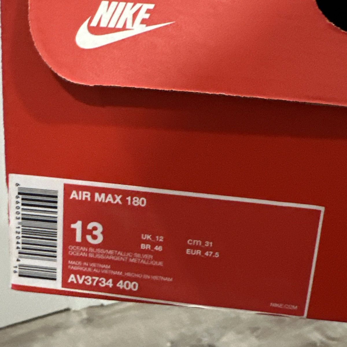 Nike Nike air max 180 qs rare size 13 Size US 13 / EU 46 - 7 Thumbnail