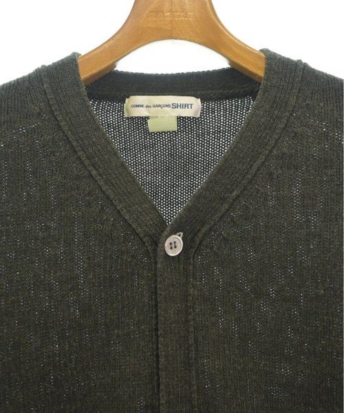 Comme des Garcons SHIRT Sweater cardigan patch pocket plain button up acrylic Brown Size US XL / EU 56 / 4 - 3 Thumbnail