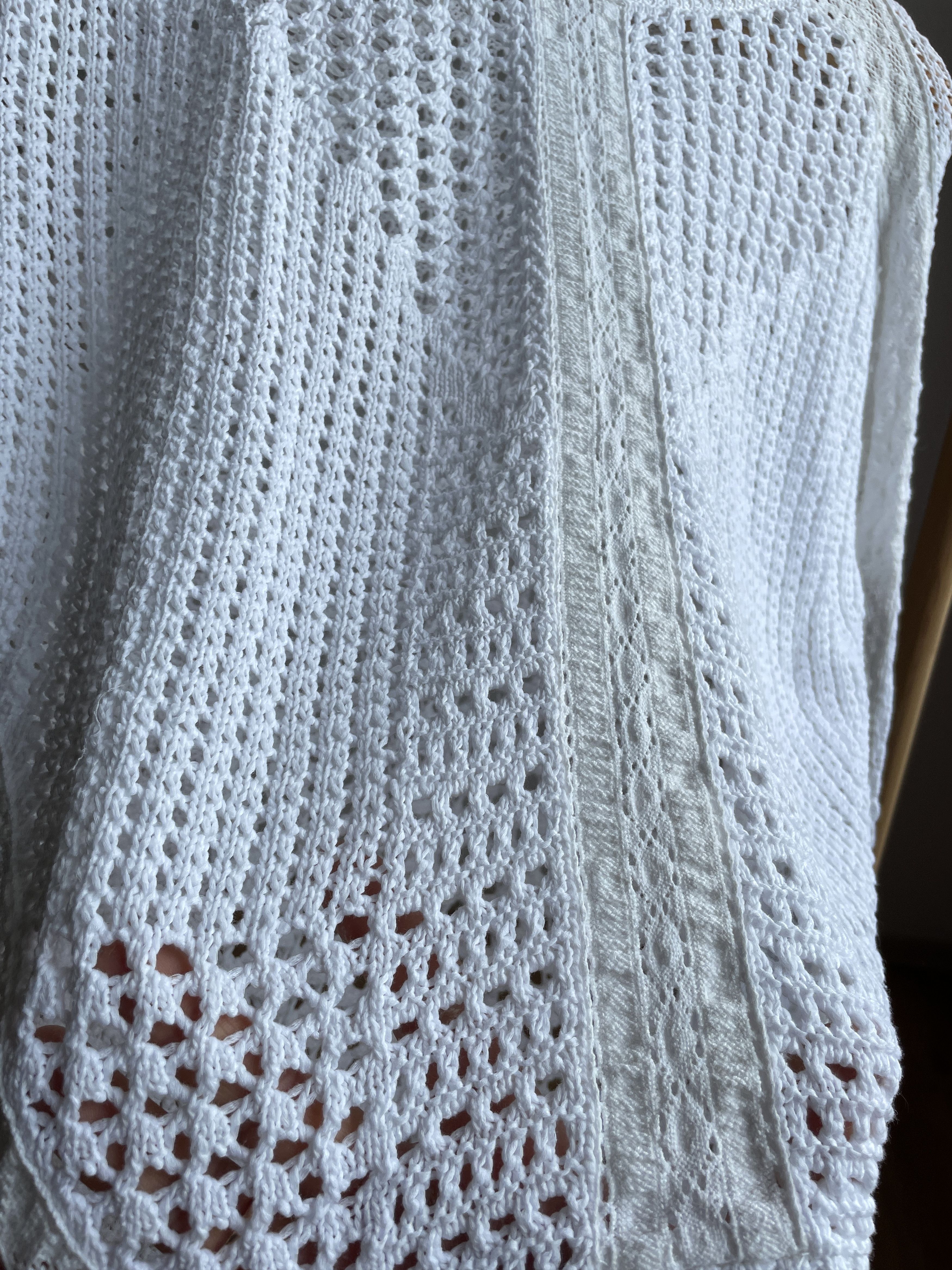 Maje Maje Mazet Crocheted Open Knit Cotton Sweater Size M / US 6-8 / IT 42-44 - 6 Thumbnail