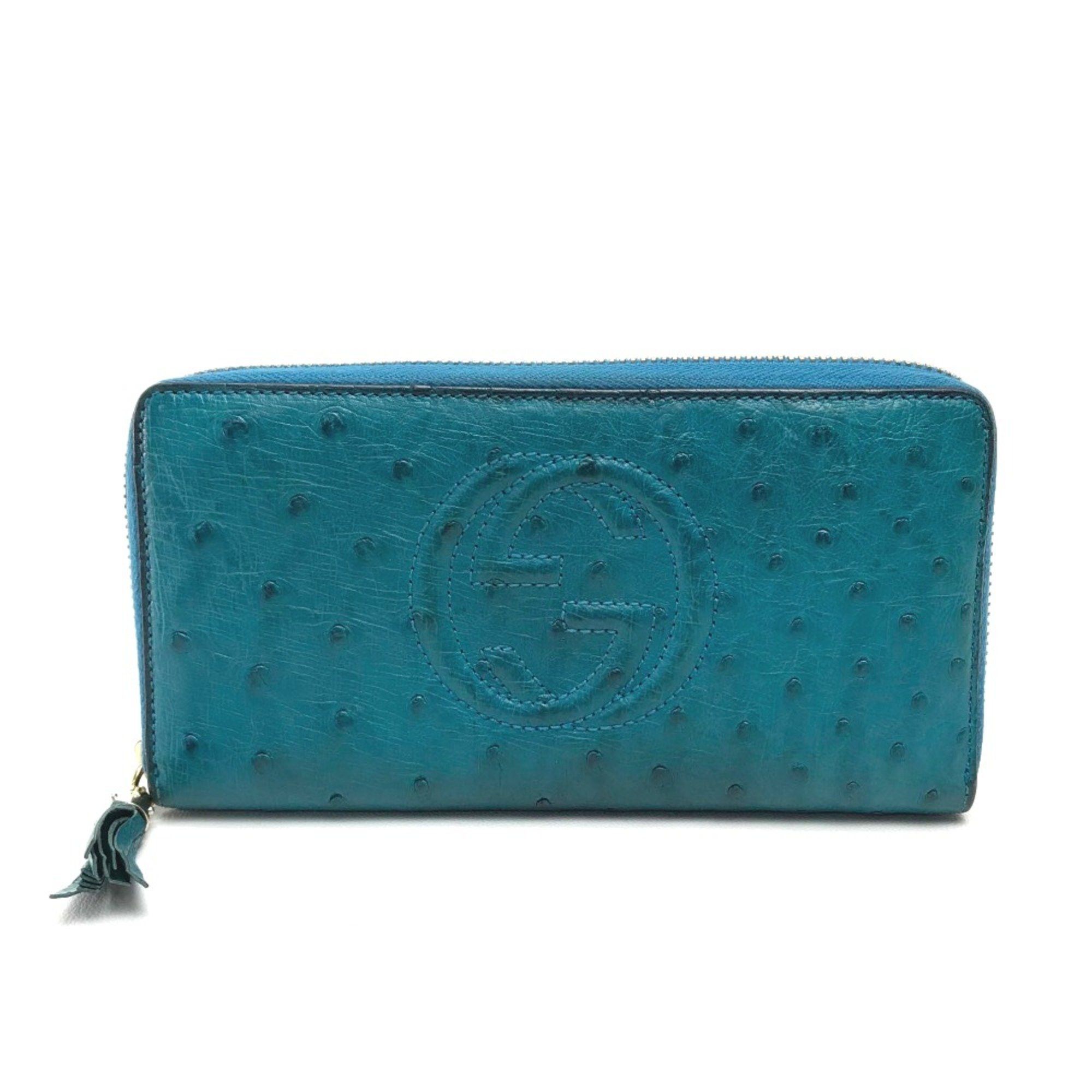 Gucci Gucci 308004 With tassel Zip Around Long Wallet blue Size ONE SIZE - 1 Thumbnail