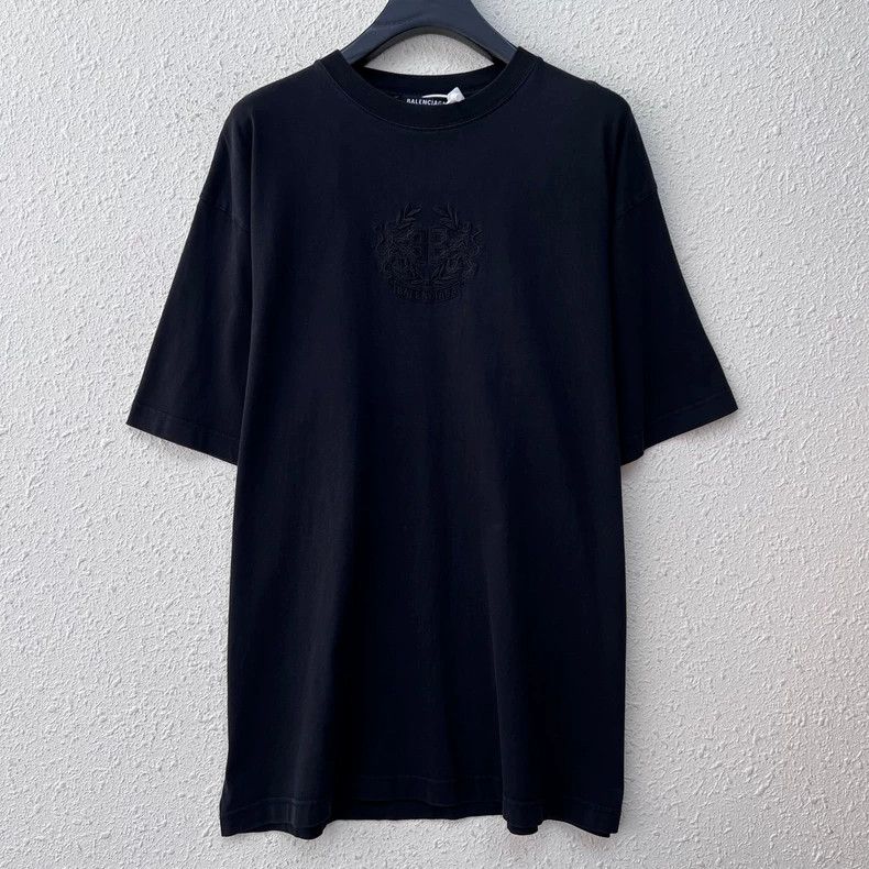 Balenciaga Balenciaga Double b embroidered LOGO short sleeves Size US S / EU 44-46 / 1 - 1 Thumbnail