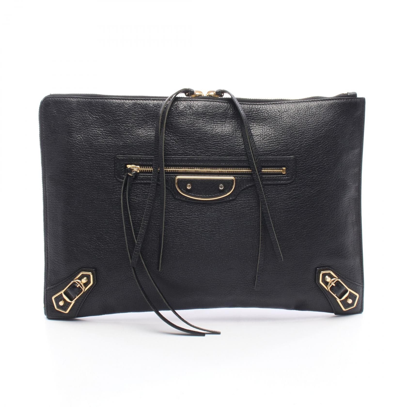 Balenciaga Balenciaga Balenciaga Classic Metallic Edge Leather Clutch Bag Leather Clutch Bag 390186 DUTY FREE for USA Size ONE SIZE - 1 Thumbnail
