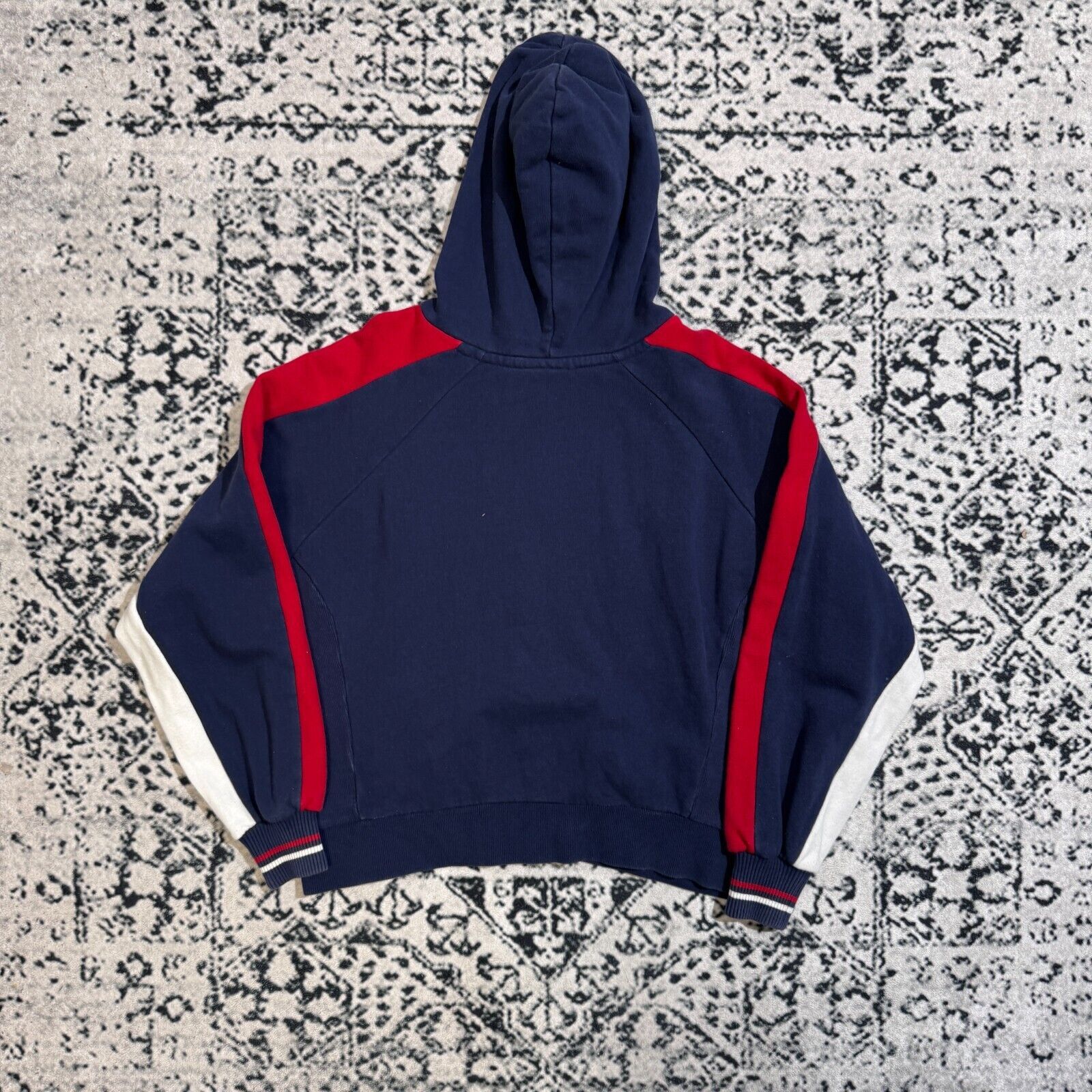 Diesel × Vintage Vintage Diesel Unisex Navy Red White Cotton Hoodie Size Boxy Size US M / EU 48-50 / 2 - 10 Thumbnail