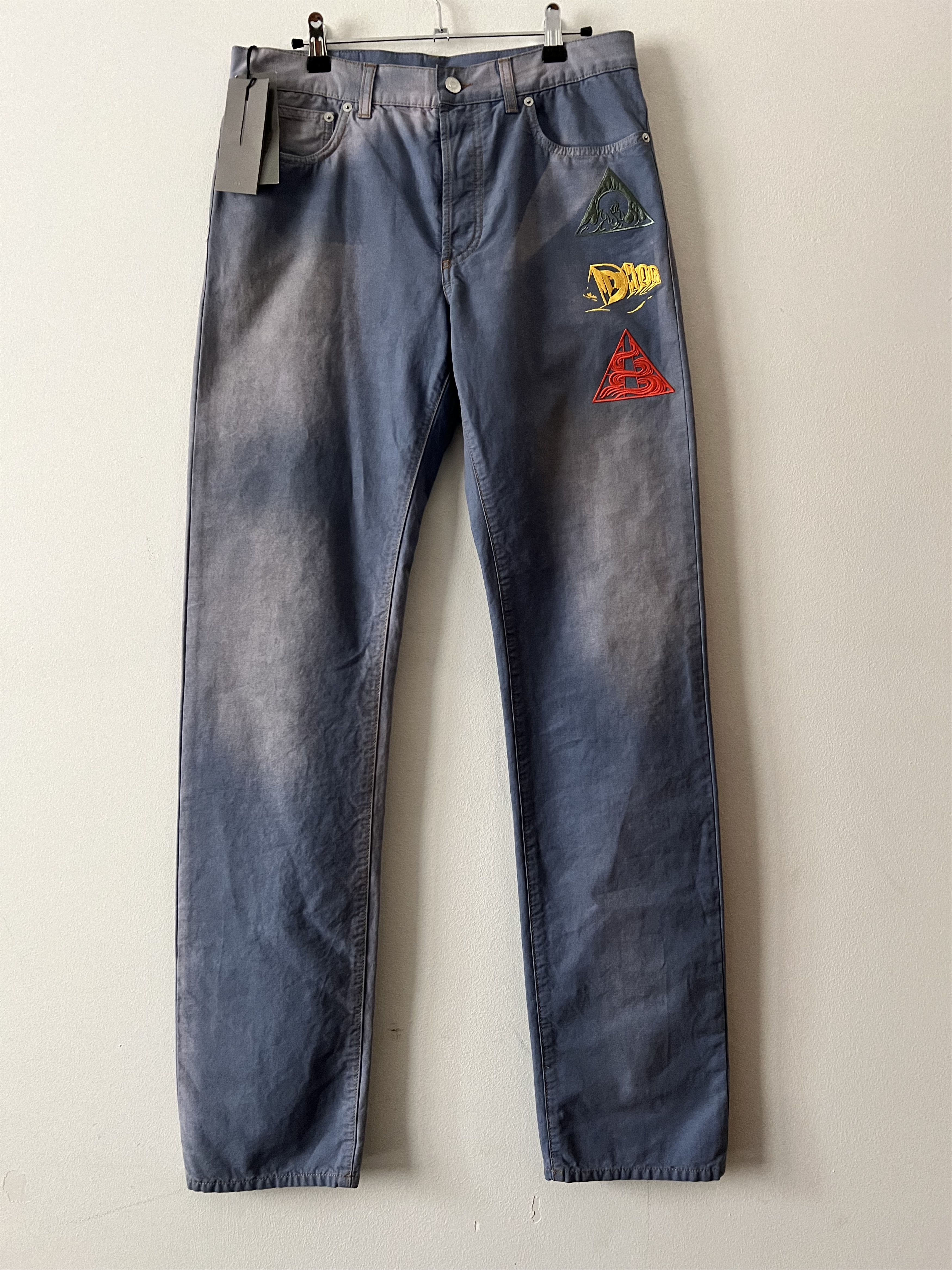 Dior Dior Jeans Embroidery AsteroDior Size US 31 - 4 Thumbnail