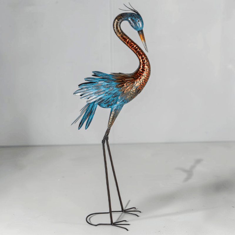 Other Colorful Crane Garden Statue, 4-Foot Tall Heron Sculpture Size ONE SIZE - 2 Thumbnail