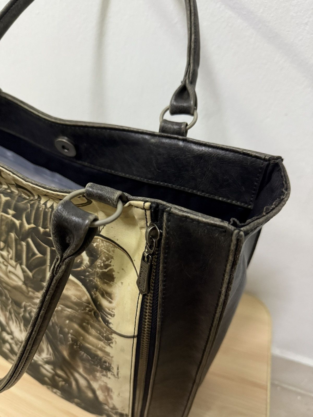 Jean Paul Gaultier 2001 Jean Paul Gaultier Gothic satan gargoyle tote bag. Size ONE SIZE - 10 Thumbnail