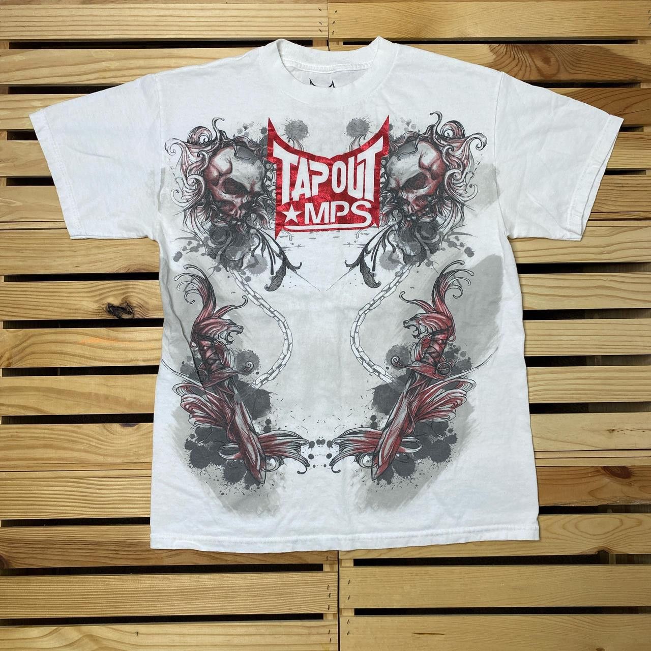 Tapout Tapout MPS White Affliction-Style MMA Tee Size Medium Size US M / EU 48-50 / 2 - 1 Thumbnail