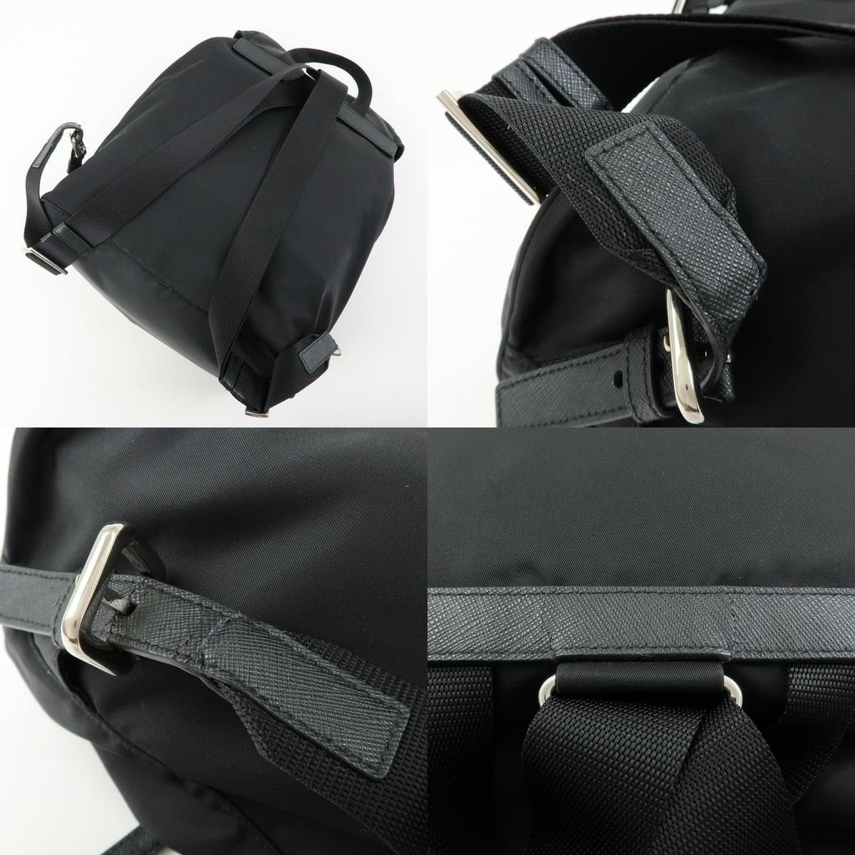 Prada Prada Triangle Logo Nylon Backpack Black Size ONE SIZE - 4 Thumbnail