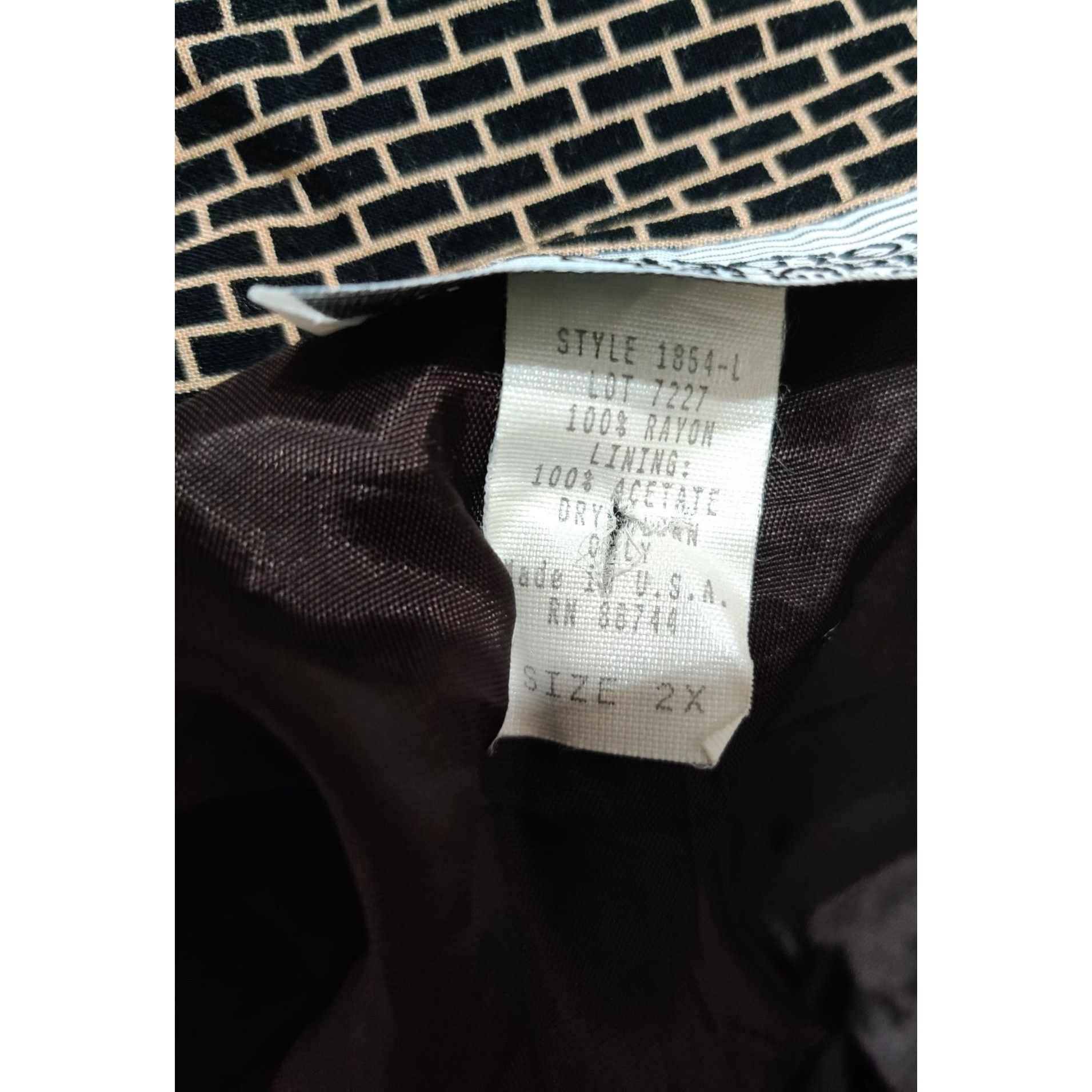 Vintage Vintage Kensington Square Plus Size 2X Black Baroque Graphic Size XXL / US 16-18 / IT 52-54 - 8 Thumbnail