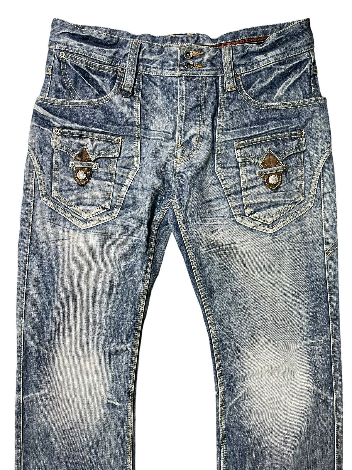 Tornado Mart Flare Jeans Nicole Club Clawmark Denim Bootcut Size US 32 / EU 48 - 3 Thumbnail
