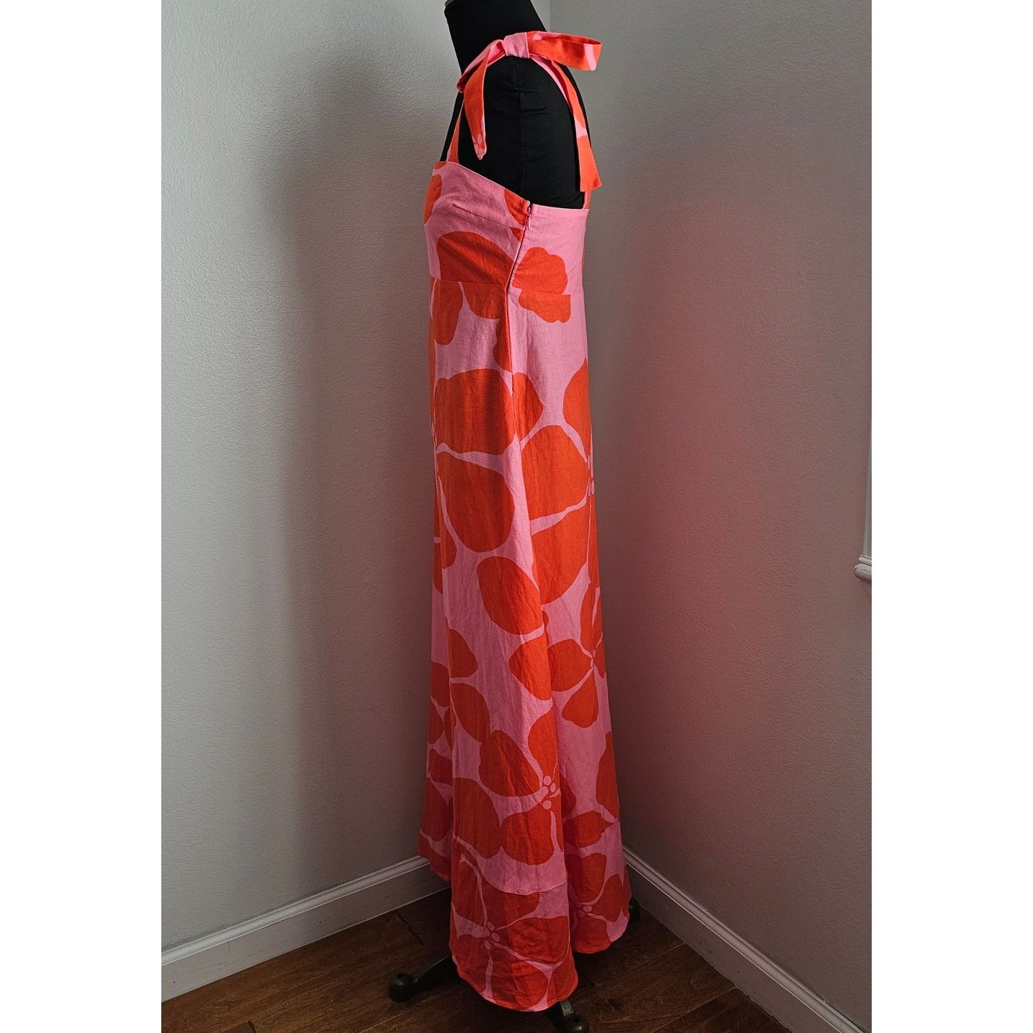 Other Mister Zimi Linen Blend Floral Midi Iris Dress in Hydra 4 Size S / US 4 / IT 40 - 5 Thumbnail