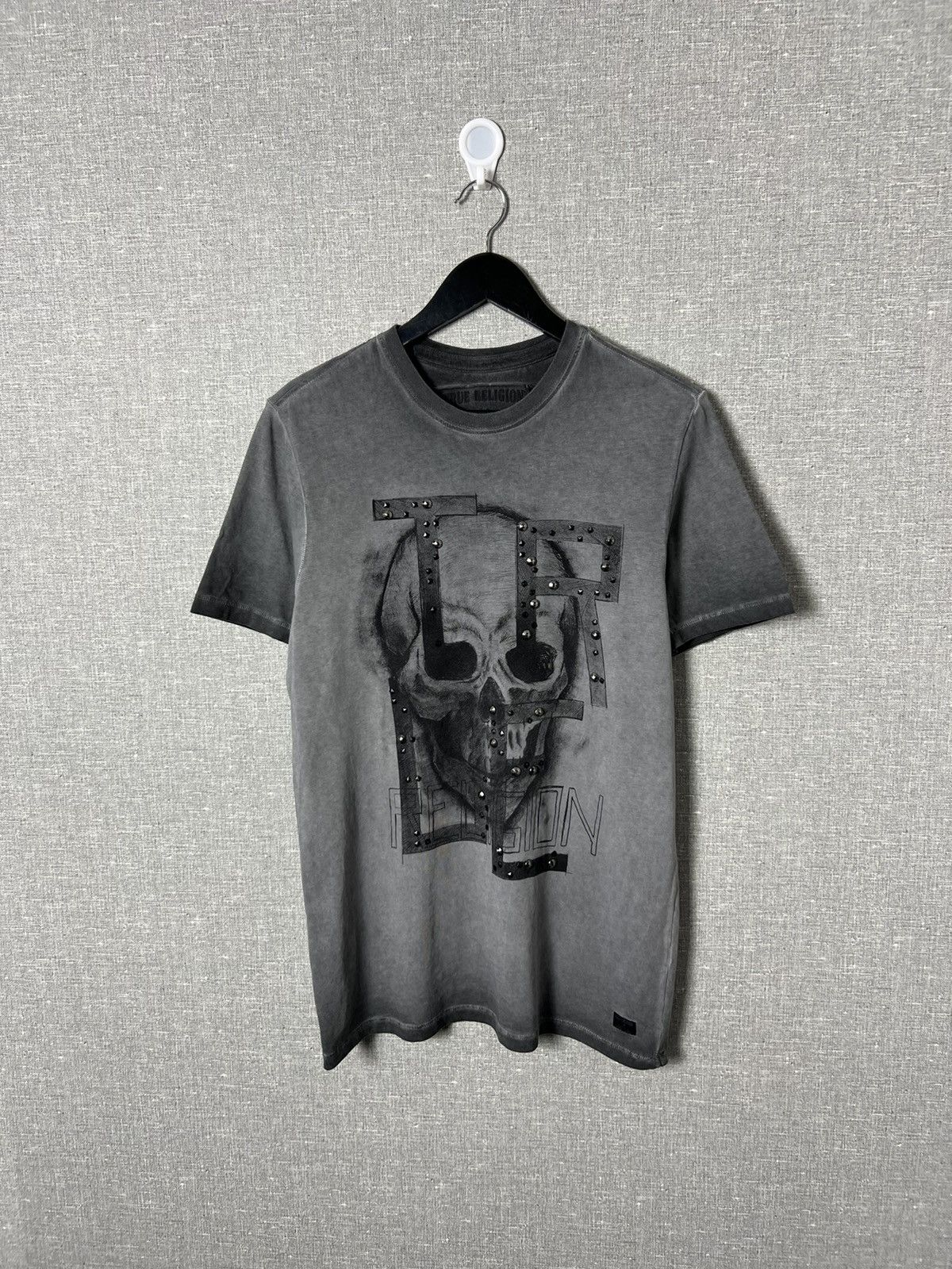 True Religion True Religion Skull 💀 Big Logo Garment Died Tee Size US M / EU 48-50 / 2 - 1 Thumbnail