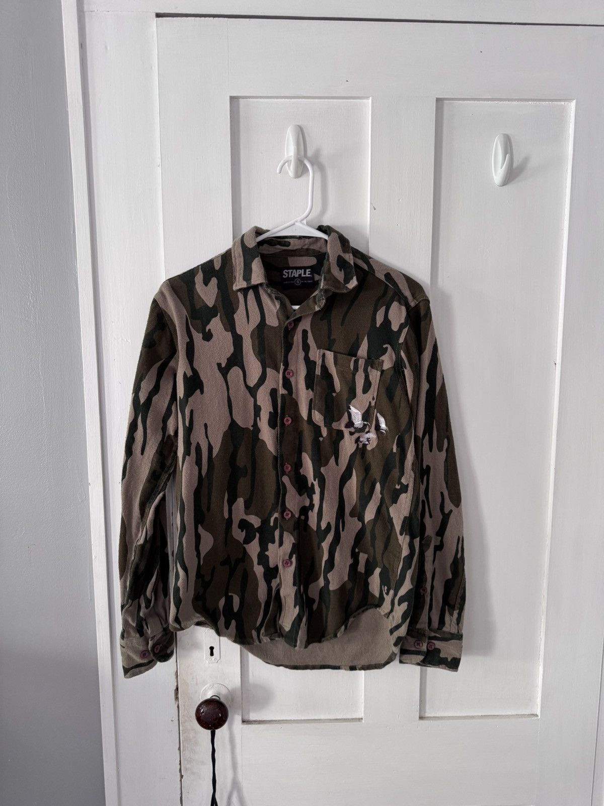 Staple Staple Camo Button Up Shirt Size US S / EU 44-46 / 1 - 1 Thumbnail