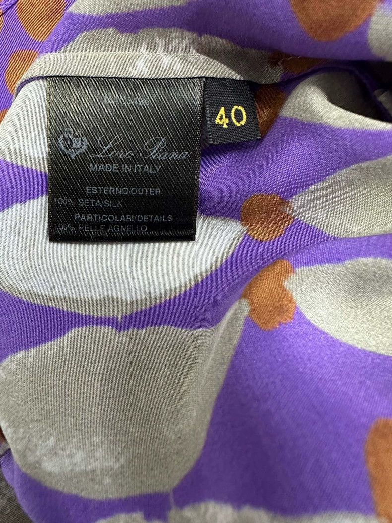 Loro Piana LORO PIANA Silk printed dress Size XS / US 0-2 / IT 36-38 - 7 Thumbnail