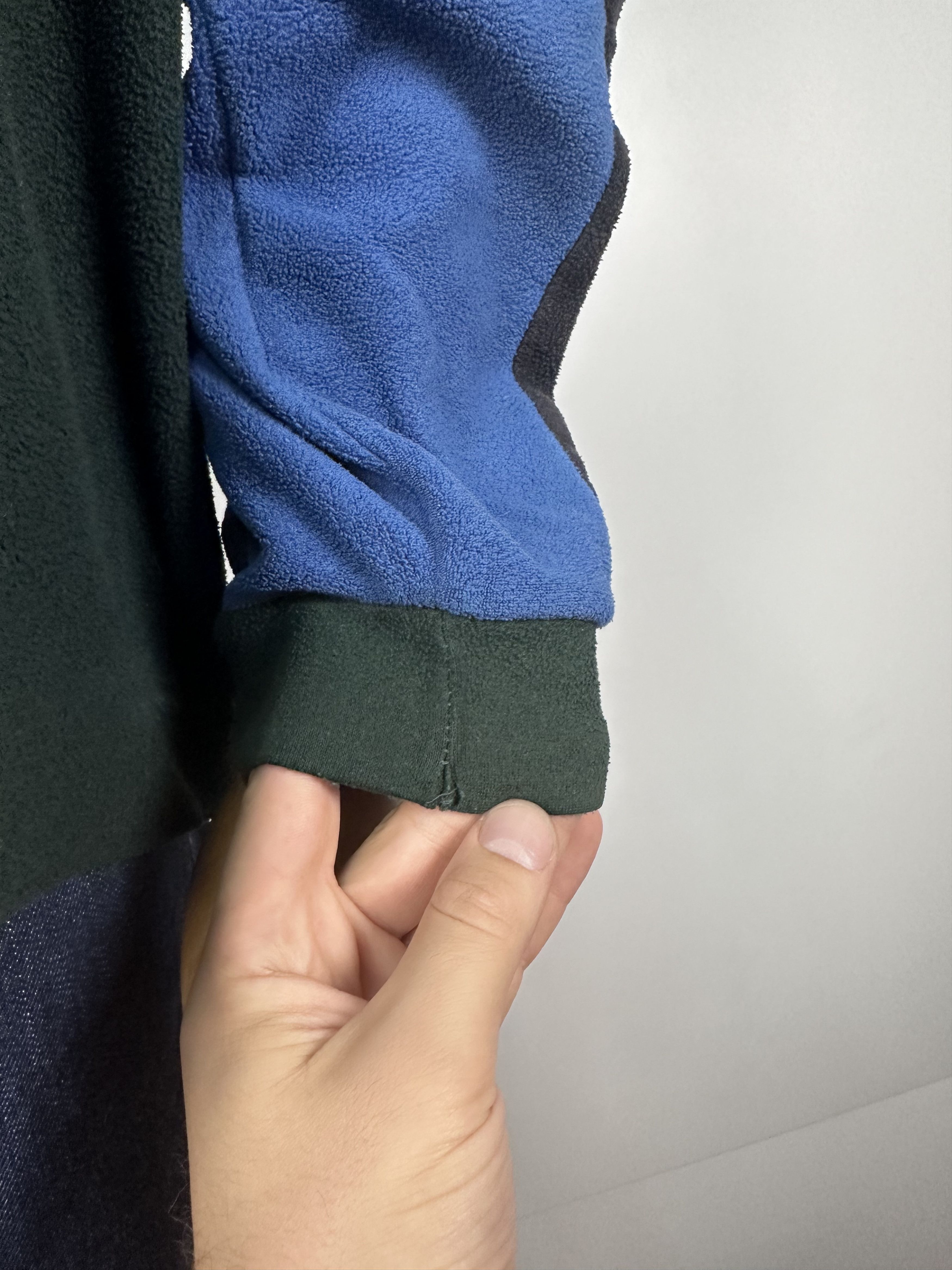 Saint Laurent Paris × Vintage SAINT LAURENT JEANS Fleece Jacket 1\2 Zip Pullover Green Size US XL / EU 56 / 4 - 13 Thumbnail