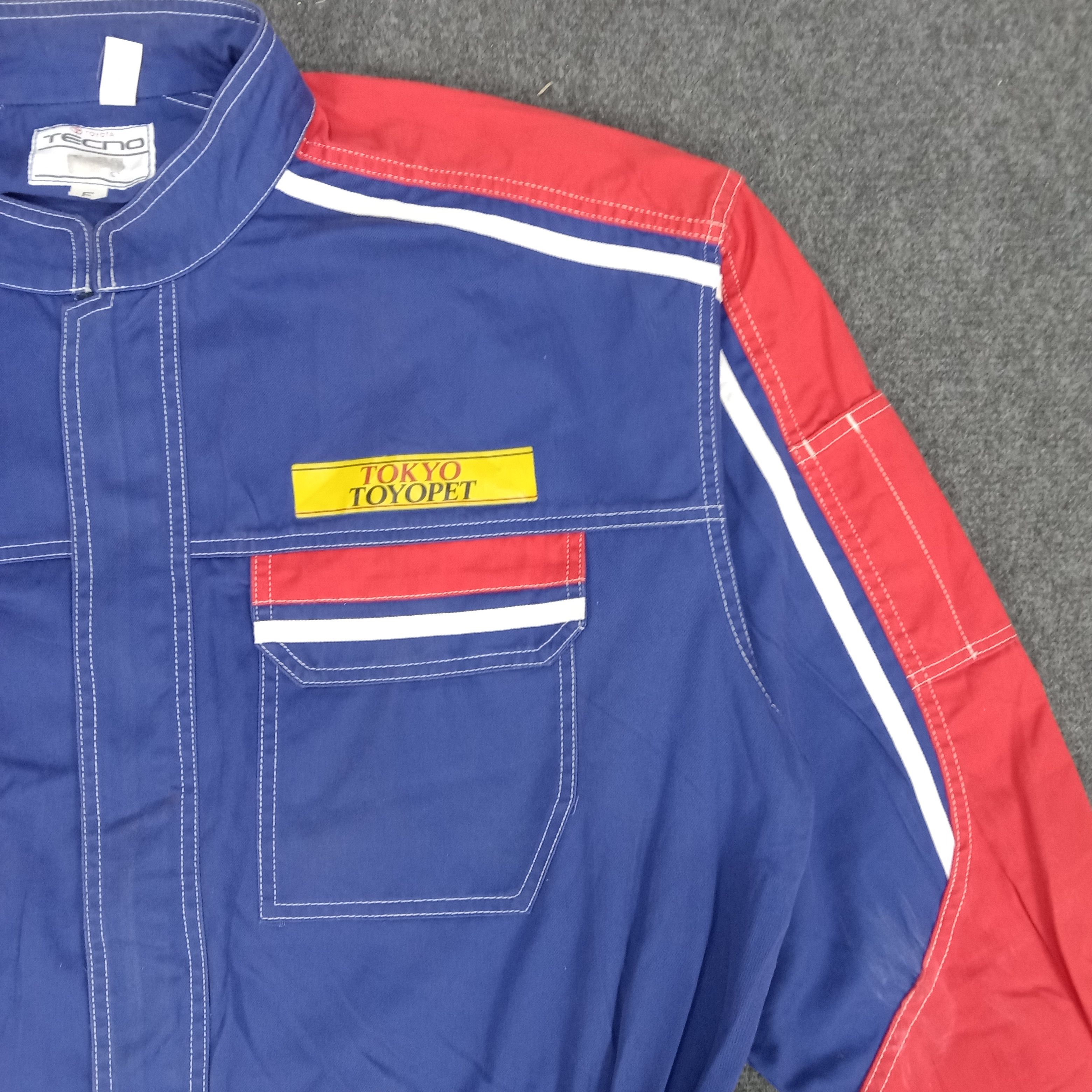 Japanese Brand × Vintage Toyota Tecno Japanese Racing Team Coverall Jacket Size US XXL / EU 58 / 5 - 7 Thumbnail
