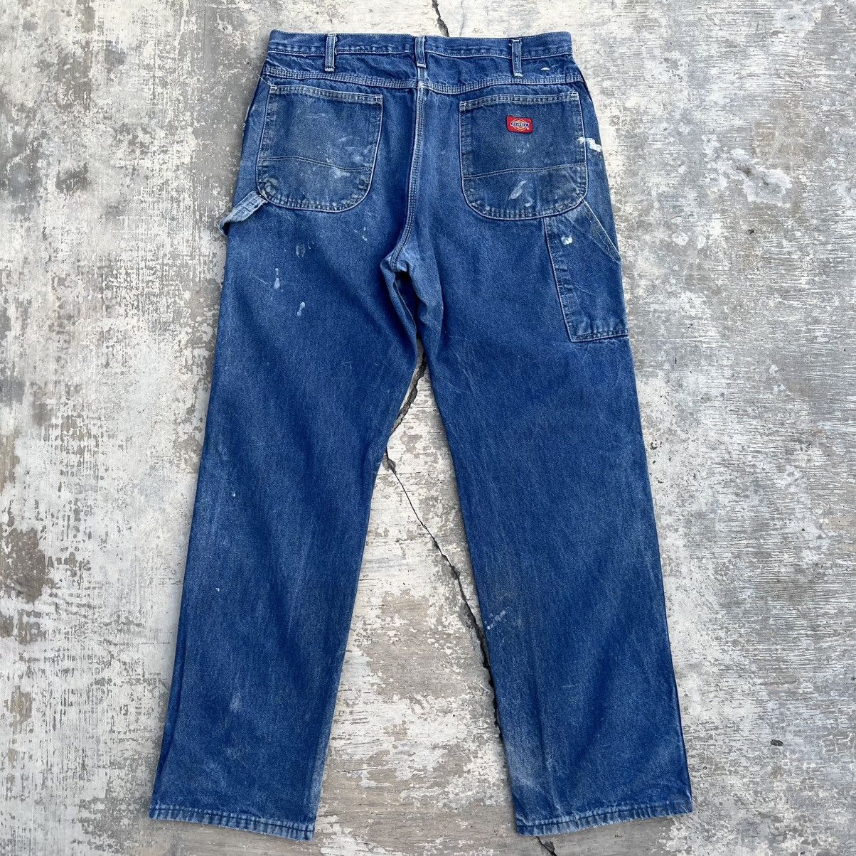 Dickies Dickies Painted Carpenter Denim Jeans Size 34x31 Size US 34 / EU 50 - 2 Thumbnail