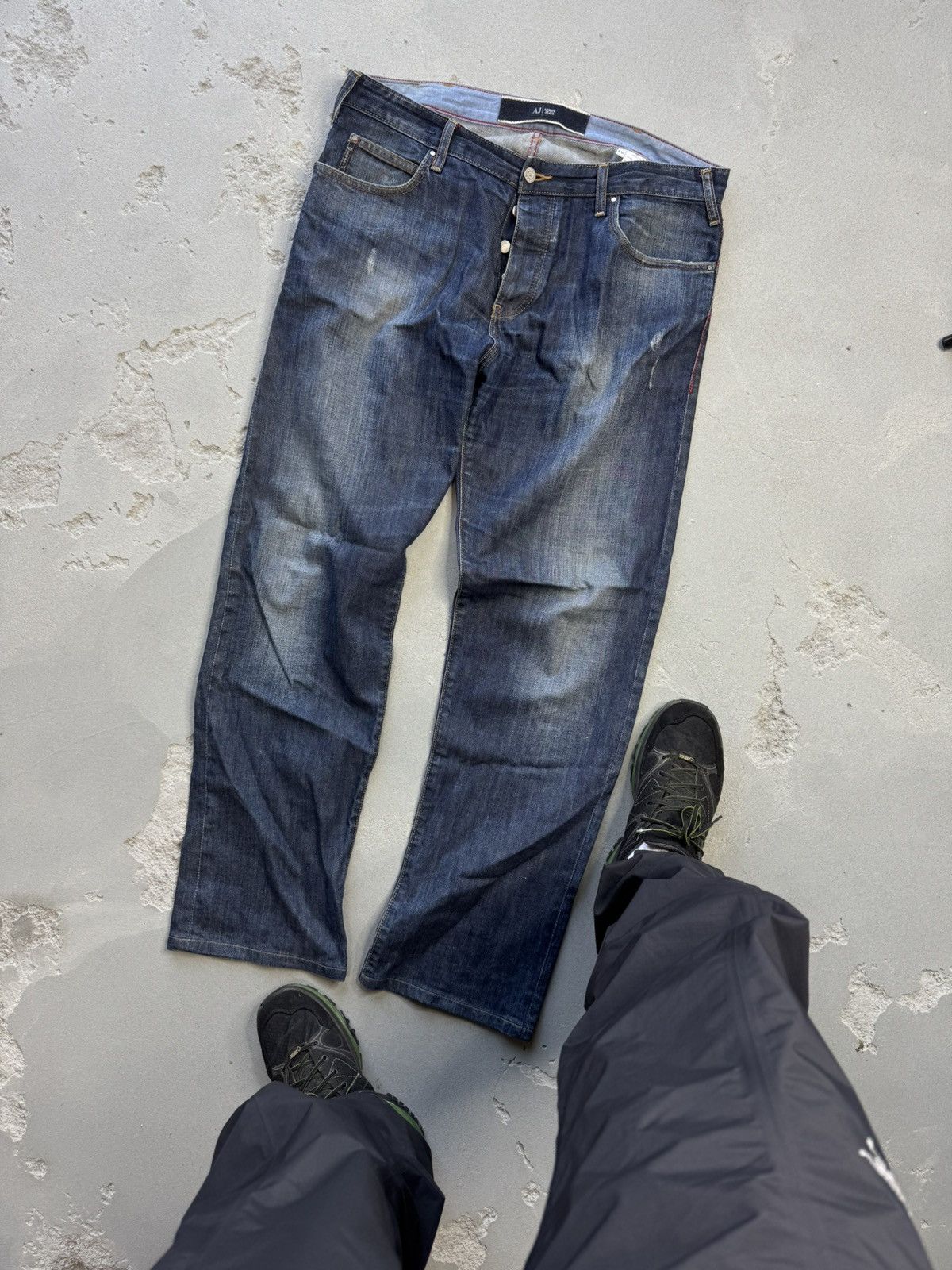 Armani × Giorgio Armani × Vintage Armani Jeans Vintage Denim Jeans Pants 00s Size US 34 / EU 50 - 2 Thumbnail