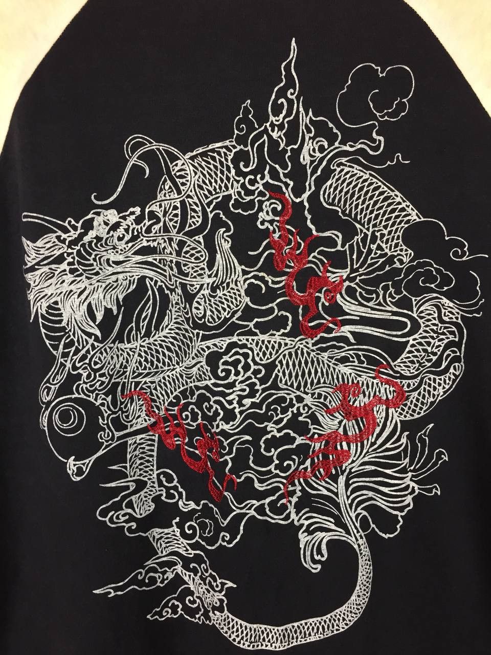 Japanese Brand Vtg Japanese Dragon Art Sukajan Style Raglan Tee Size US L / EU 52-54 / 3 - 4 Thumbnail