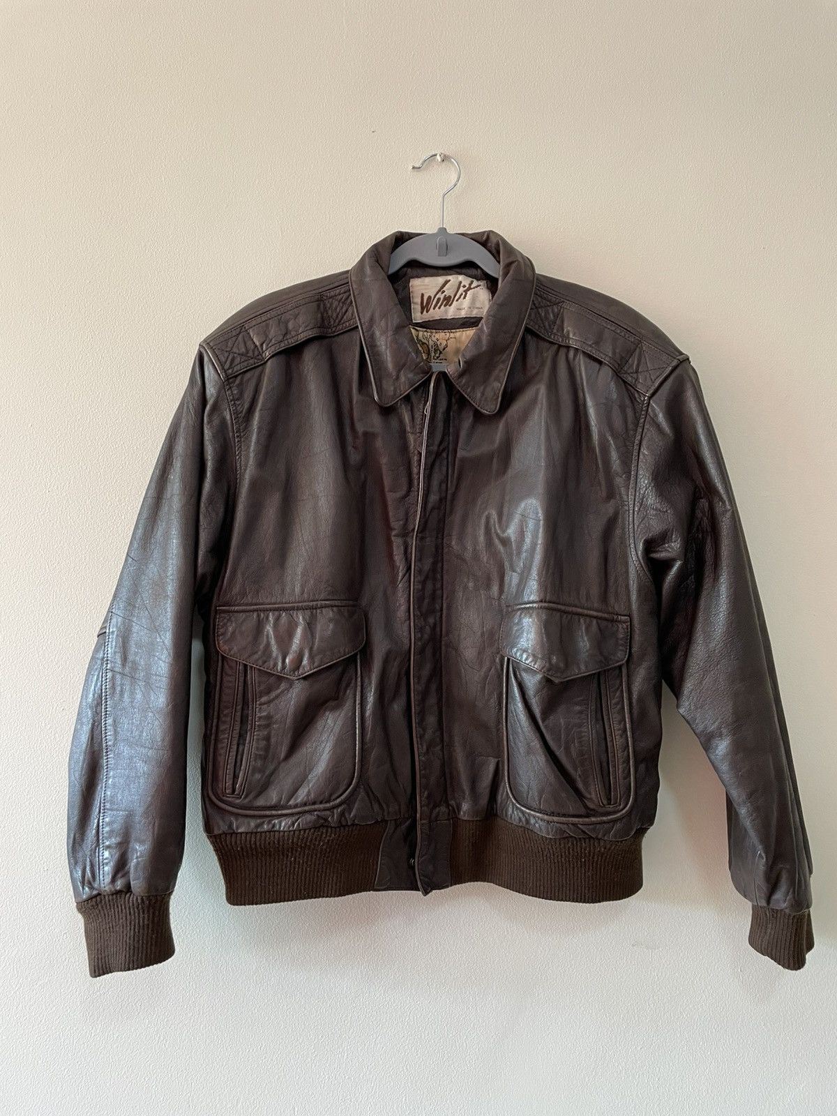 Vintage Vintage Leather Flight Jacket A2 Size US M / EU 48-50 / 2 - 1 Thumbnail