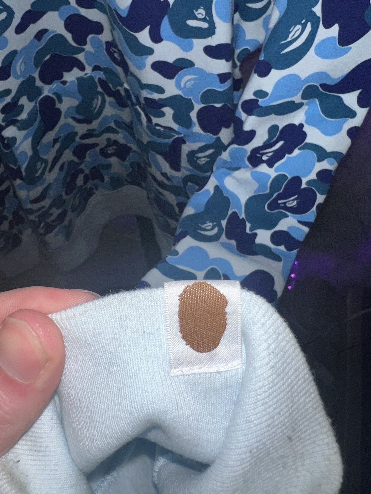 Bape Bape Blue ABC Camo 2nd Ape Pullover Hoodie🥶 Size US L / EU 52-54 / 3 - 8 Thumbnail