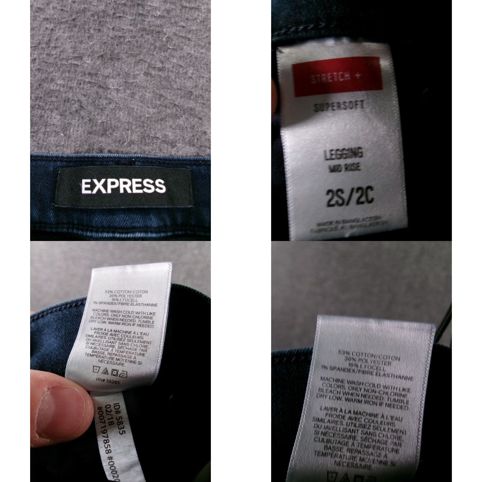 Express Express Jeans Women2 S Blue Supersoft Legging Capsule Stretch Casual Minimalist Size 26" / US 2 / IT 38 - 8 Thumbnail