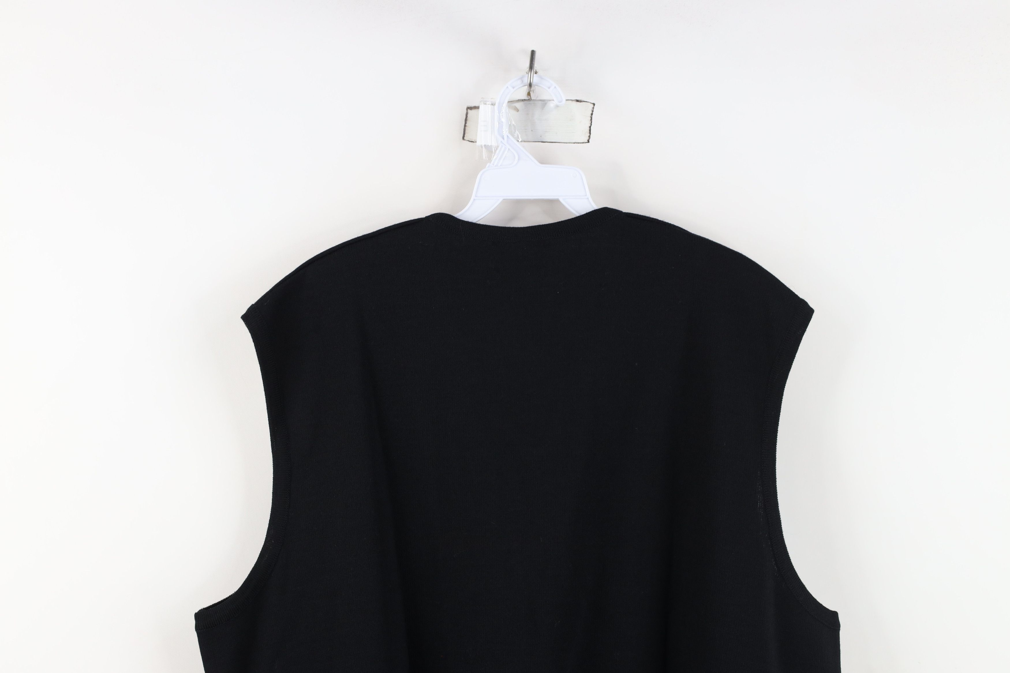 St. Croix Vintage 90s St Croix Blank Merino Wool Sweater Vest USA Size US XL / EU 56 / 4 - 13 Thumbnail