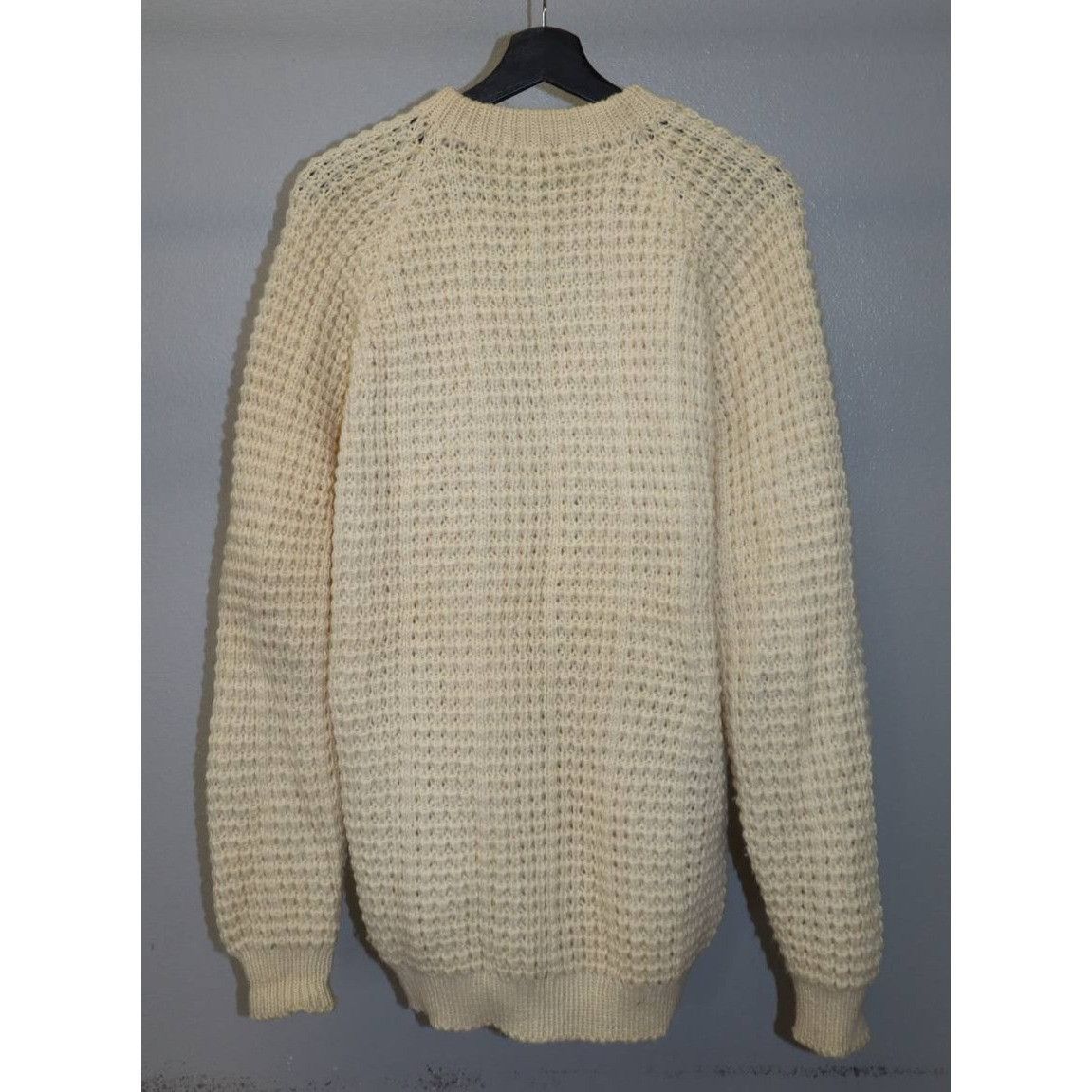Vintage VINTAGE Inishowen Men Sweater L Cream Cable Knit 100% Wool Size US L / EU 52-54 / 3 - 5 Thumbnail