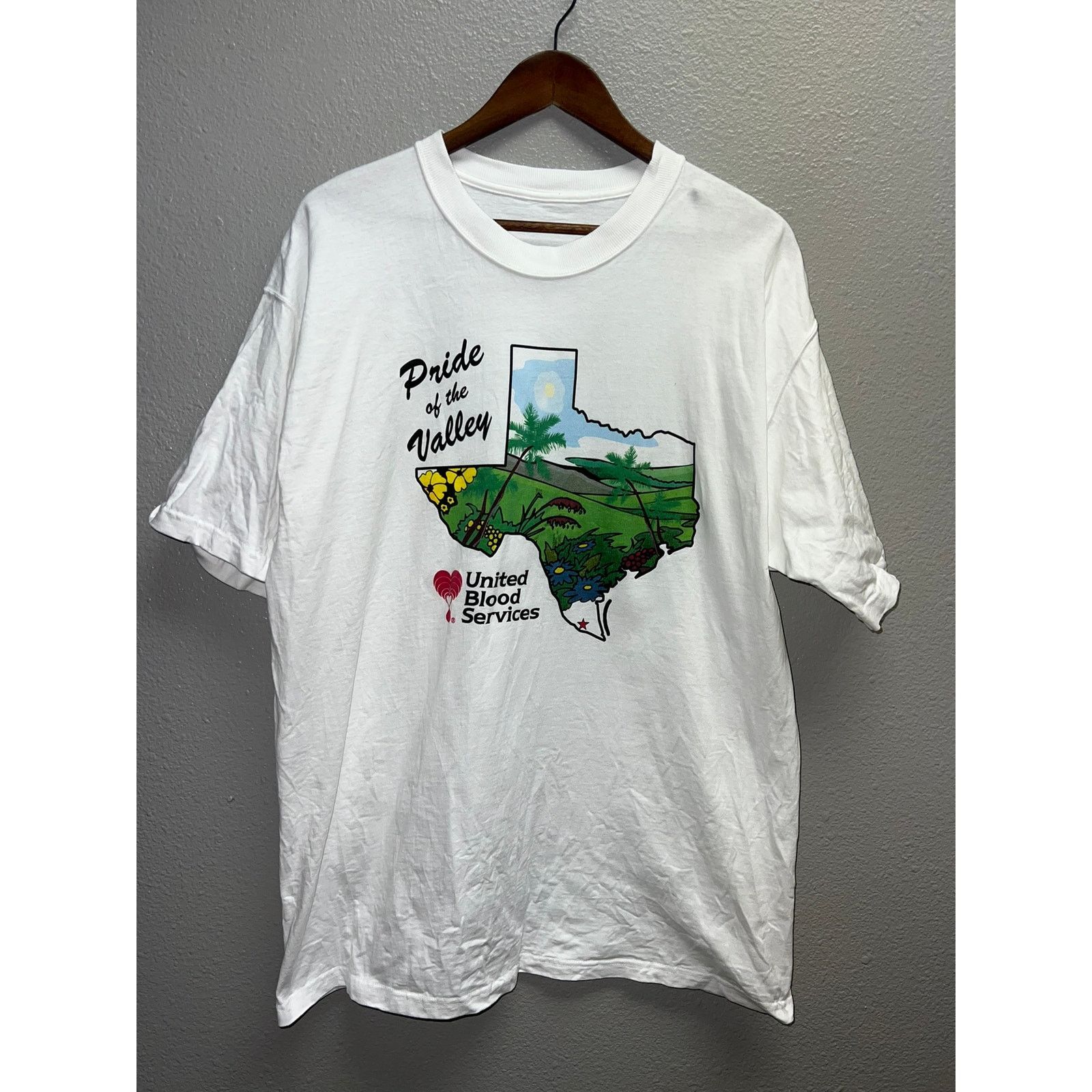 Vintage Vintage Pride Of The Valley Shirt Texas United Blood Tee XL Size US XL / EU 56 / 4 - 1 Thumbnail