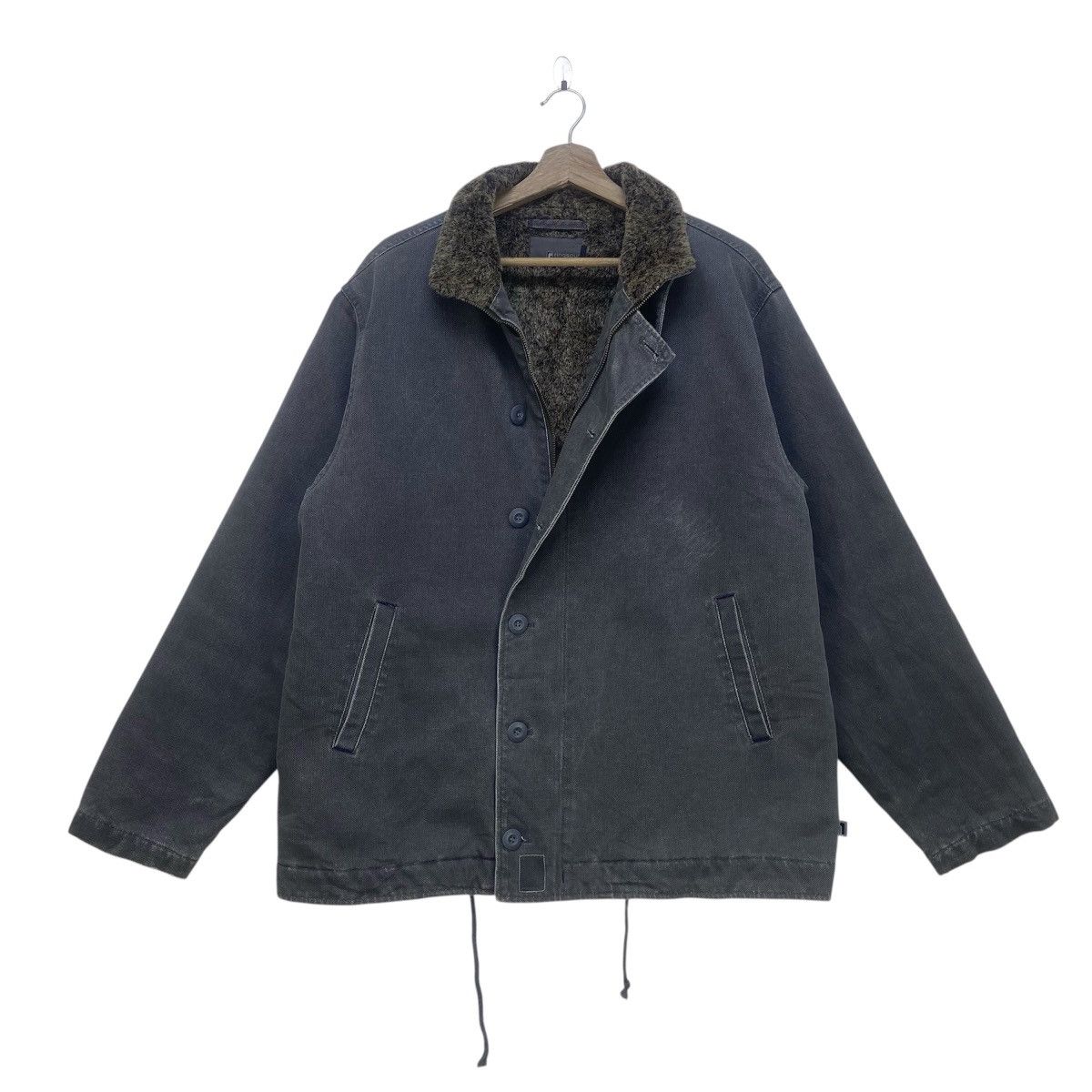 Japanese Brand × Ringspun Japanese Brand Ringspun Duck Canvas Acrylic Fur Winter Coat Size US M / EU 48-50 / 2 - 1 Thumbnail