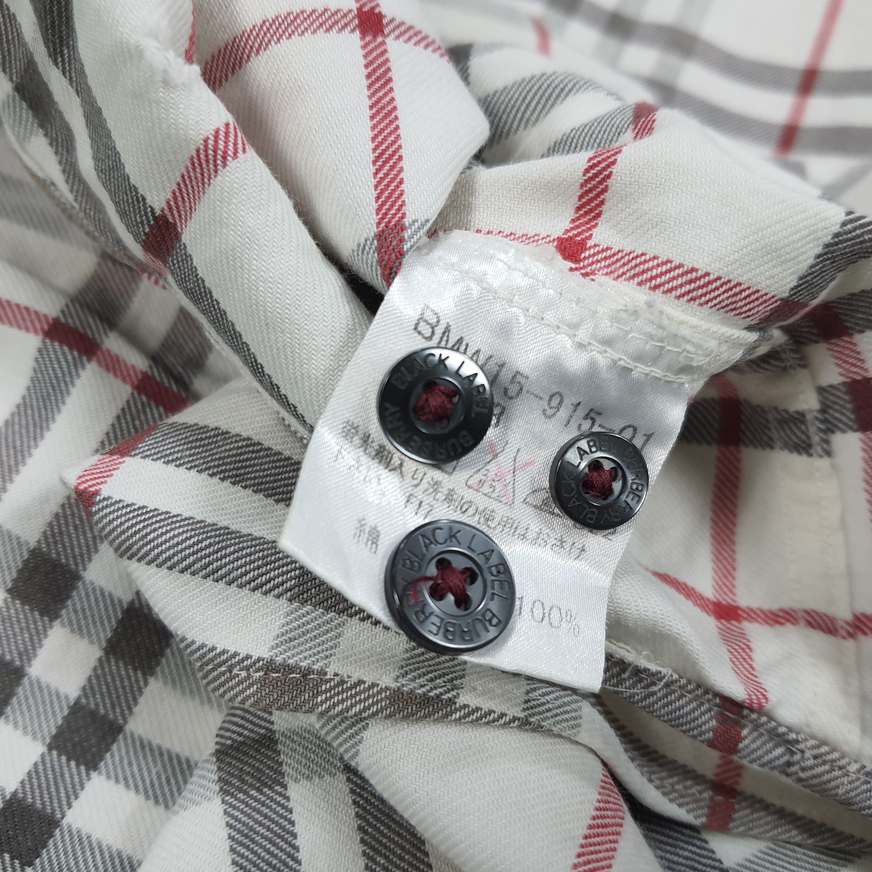 Burberry × Vintage Vintage Burberry Black Label Long Sleve Shirt Size US L / EU 52-54 / 3 - 9 Thumbnail