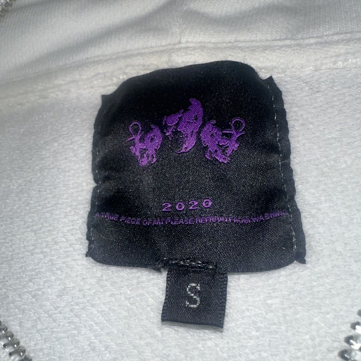 Eternal Eternal Artwear Cry of Christ Jesus Full Zip Up White Hoodie Size US S / EU 44-46 / 1 - 6 Thumbnail