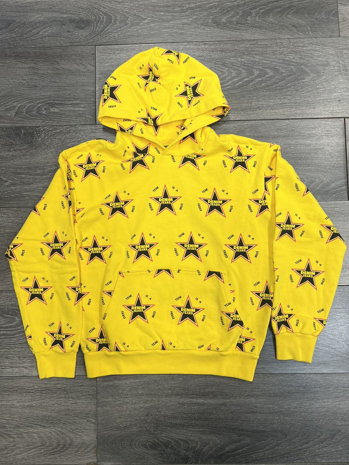 ★24SS 最新作★DENIM TEARS Every Tear Is A Star Hoodie Every Tear Is A Star Hoodie Yellow
