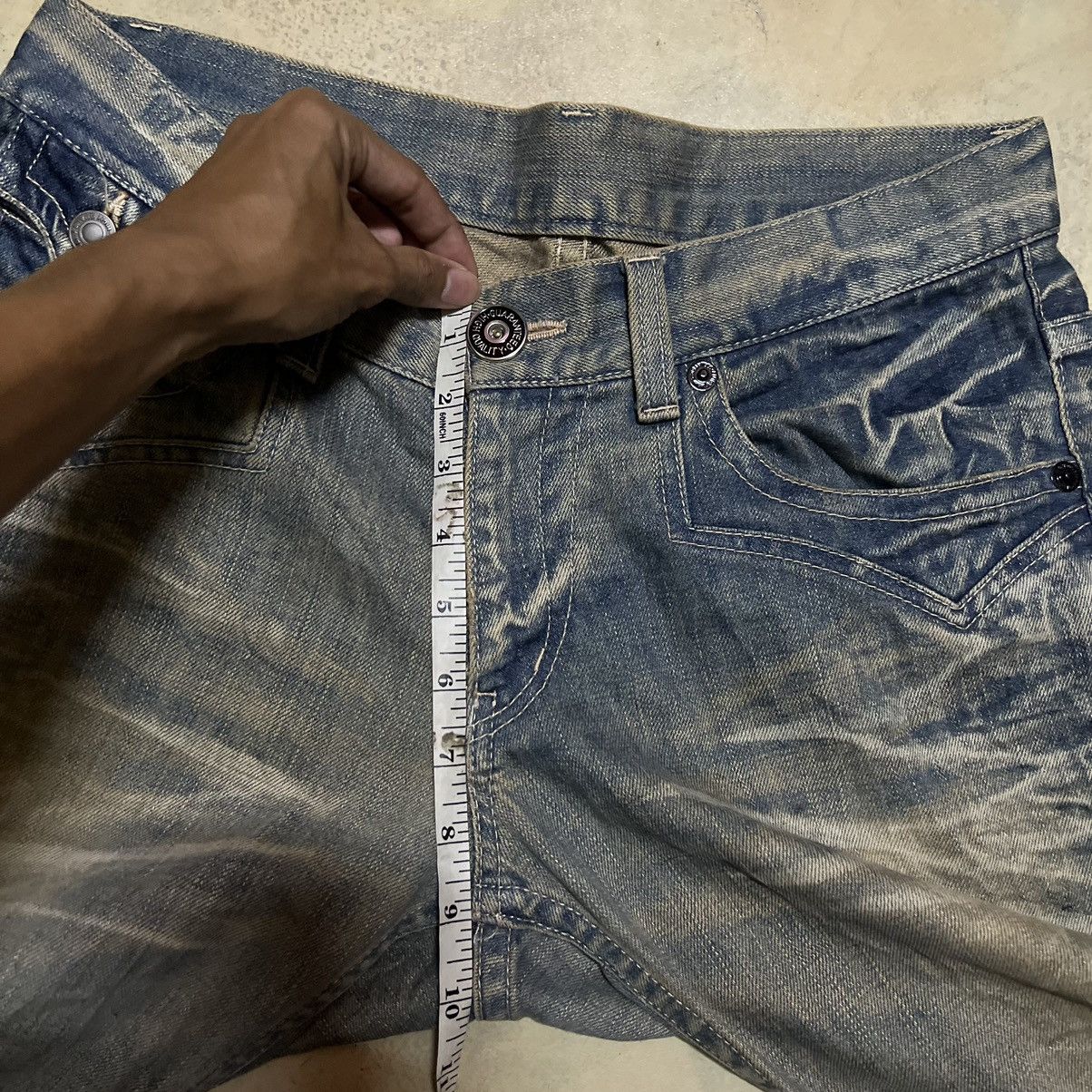 Japanese Brand Rattle Trap Japanese Brand Distressed Style Denim Jeans Size US 33 - 12 Thumbnail