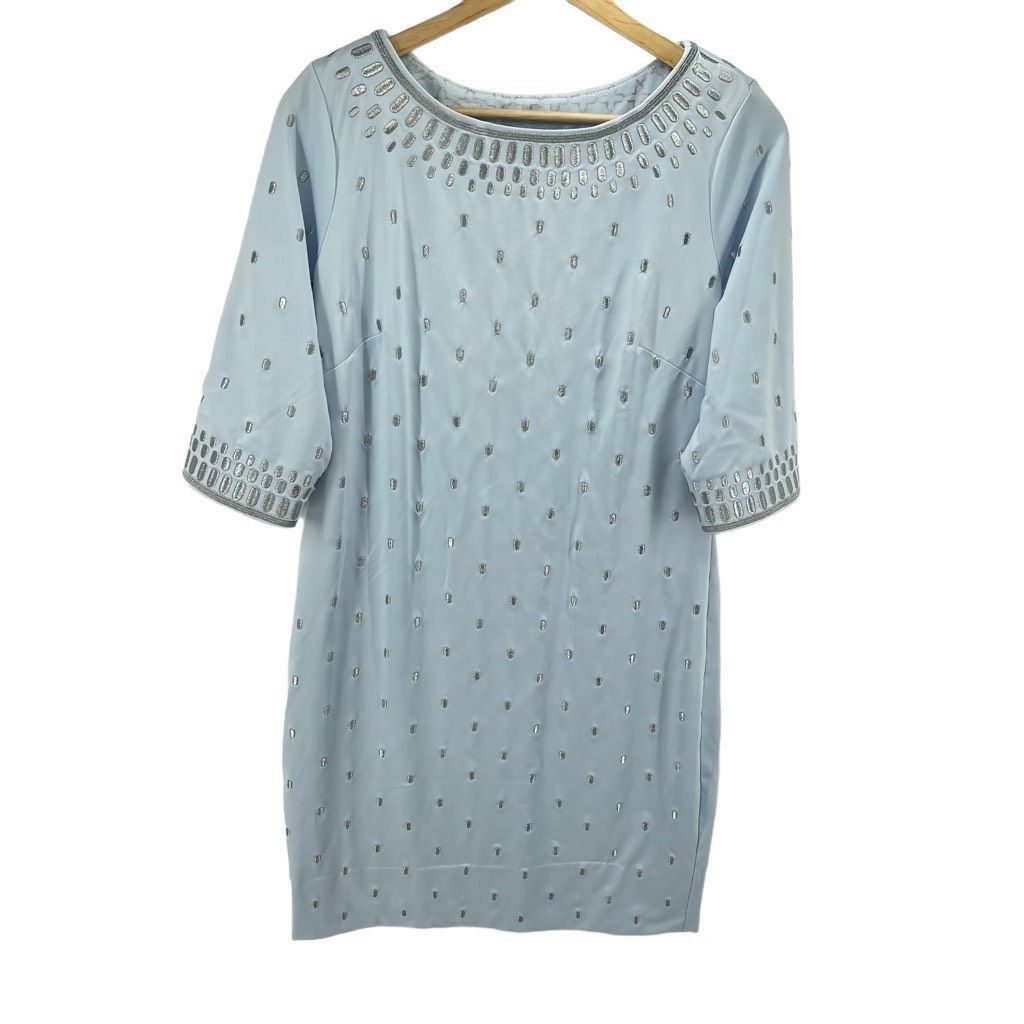 Other Gretchen Scott Womens Rocker Girl Shift Dress Knee Length Bl Size S / US 4 / IT 40 - 2 Thumbnail